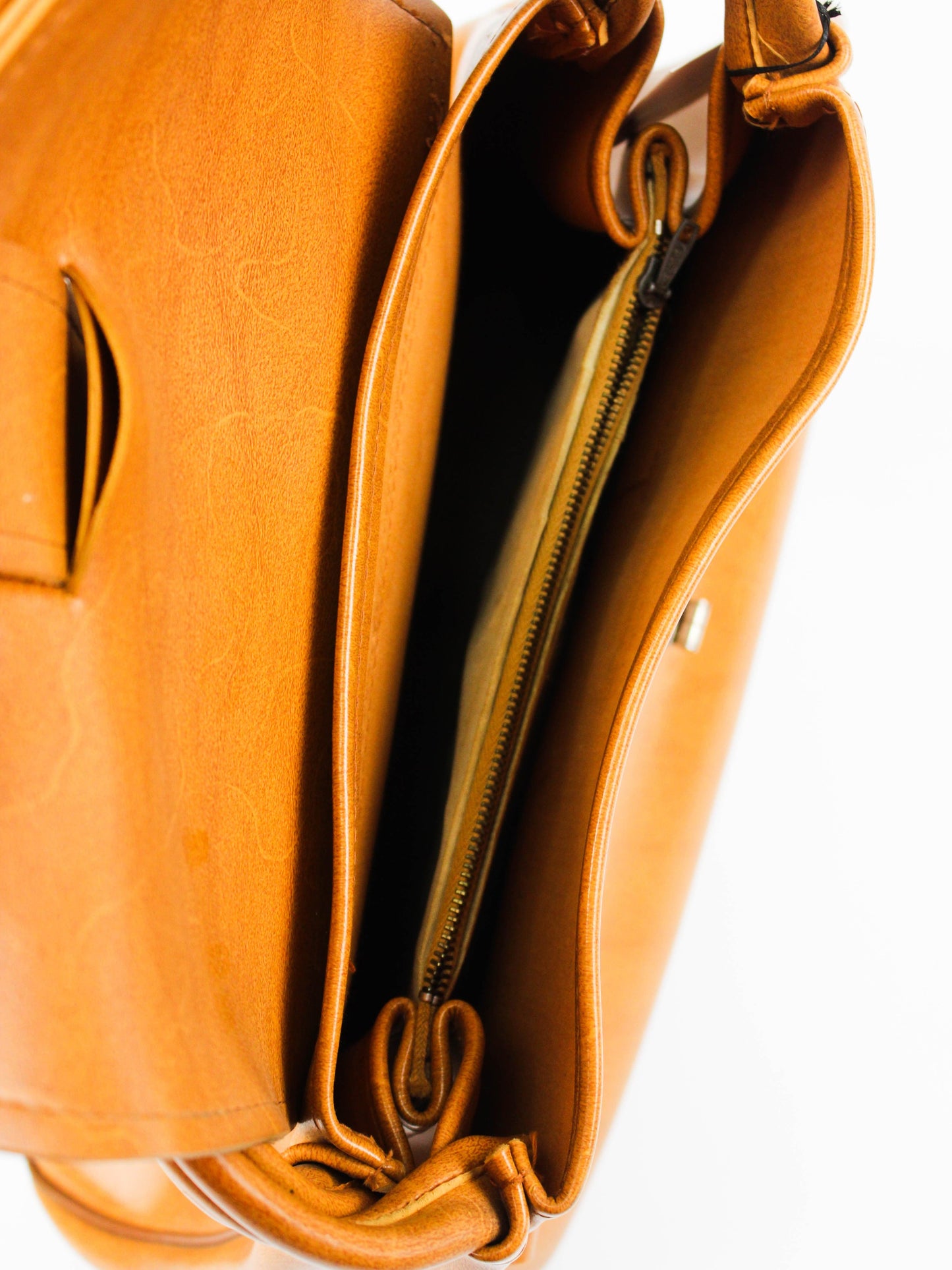 Вінтажна шкіряна сумка з ручкою