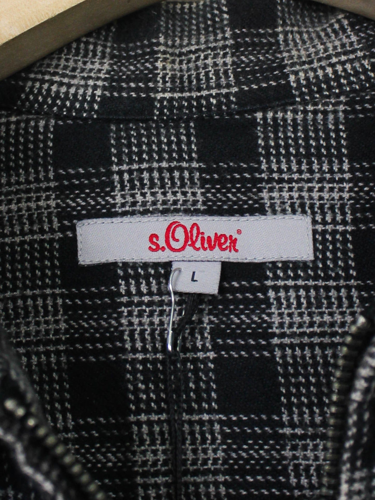 Сорочка S.Oliver на блискавці У клітинку