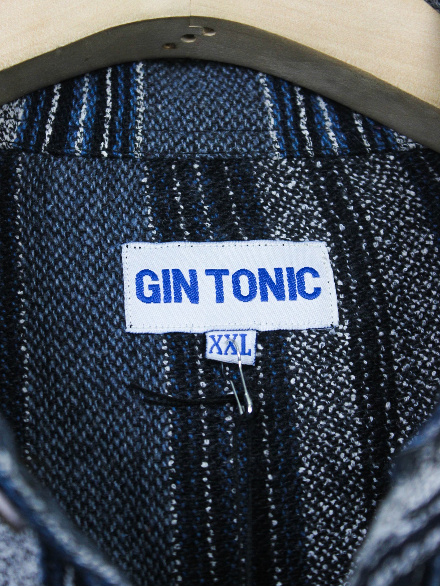 Блакитна сорочка у смужку Gin Tonic