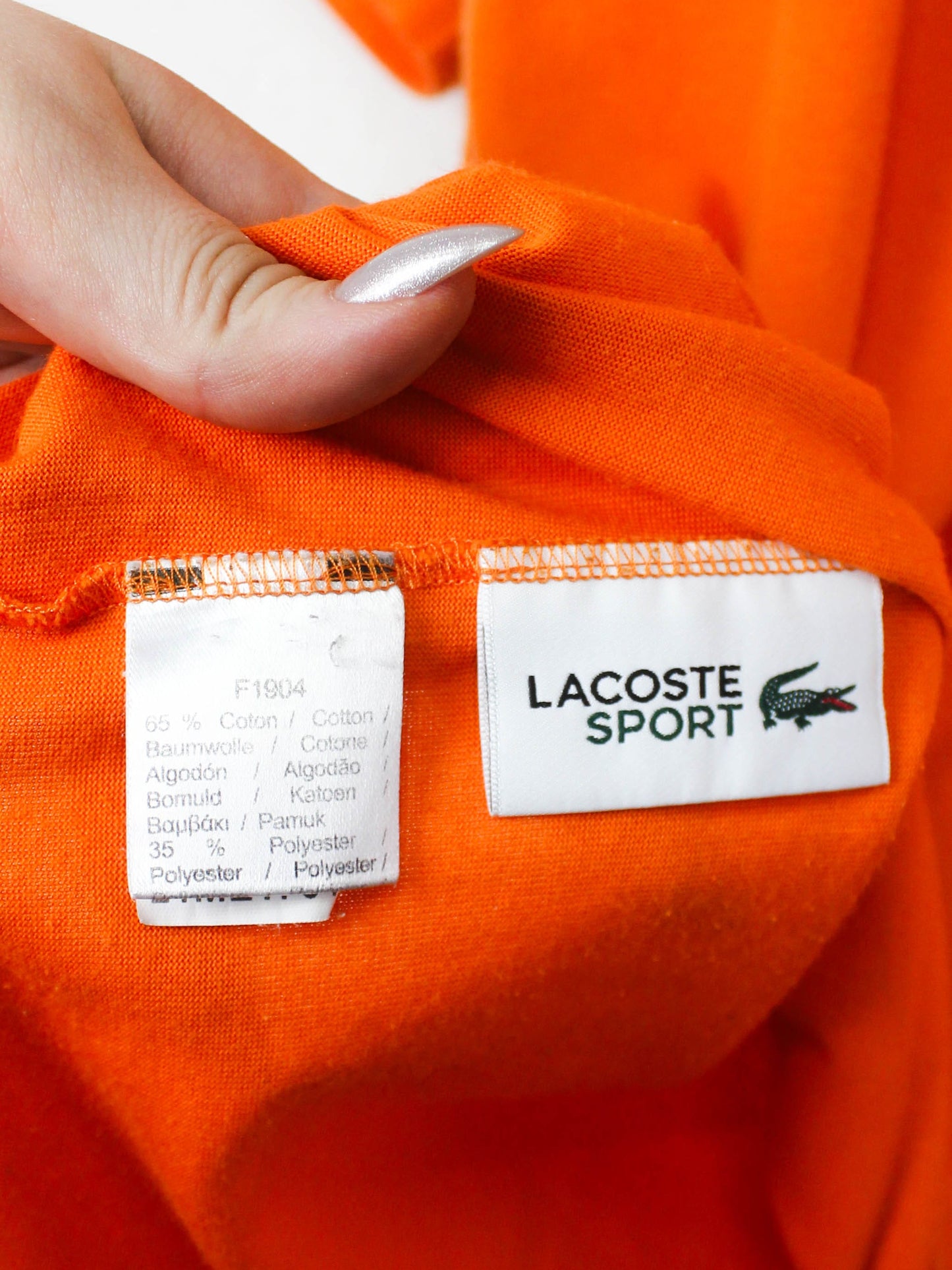 Помаранчева футболка Lacoste