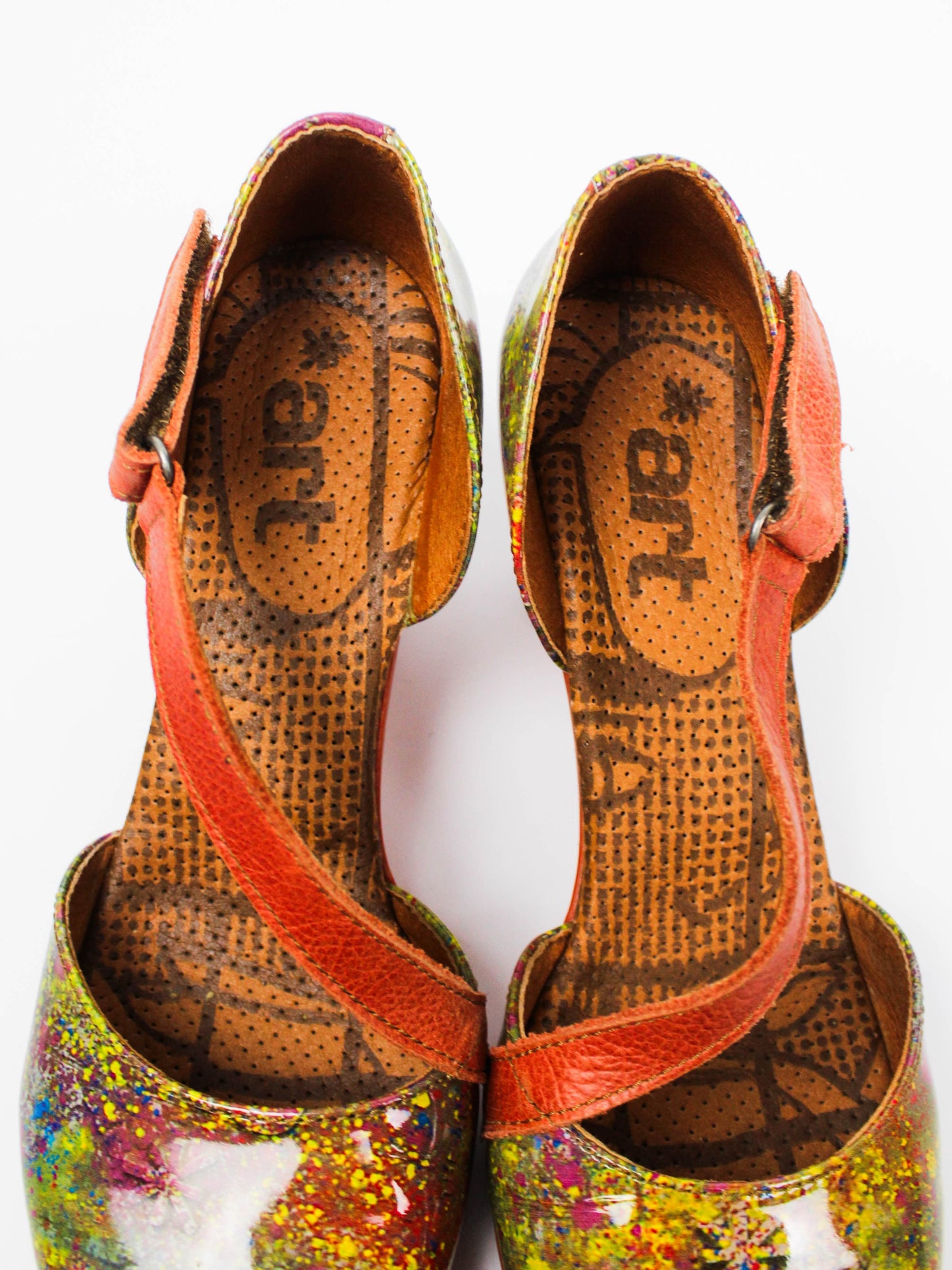 The Art Company Multi-Color Leather Block Heel Pumps