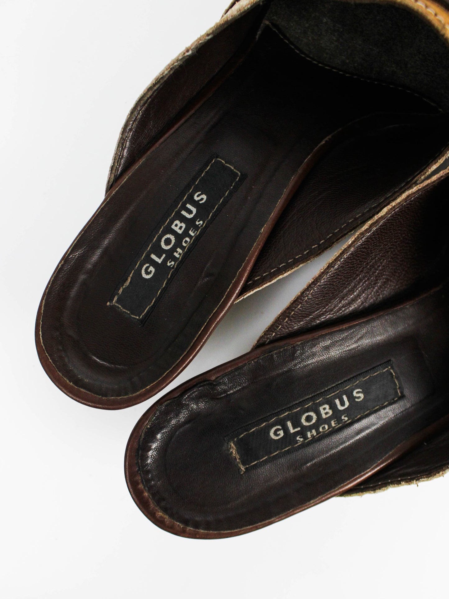 Globus Shoes Woven Leather Mules