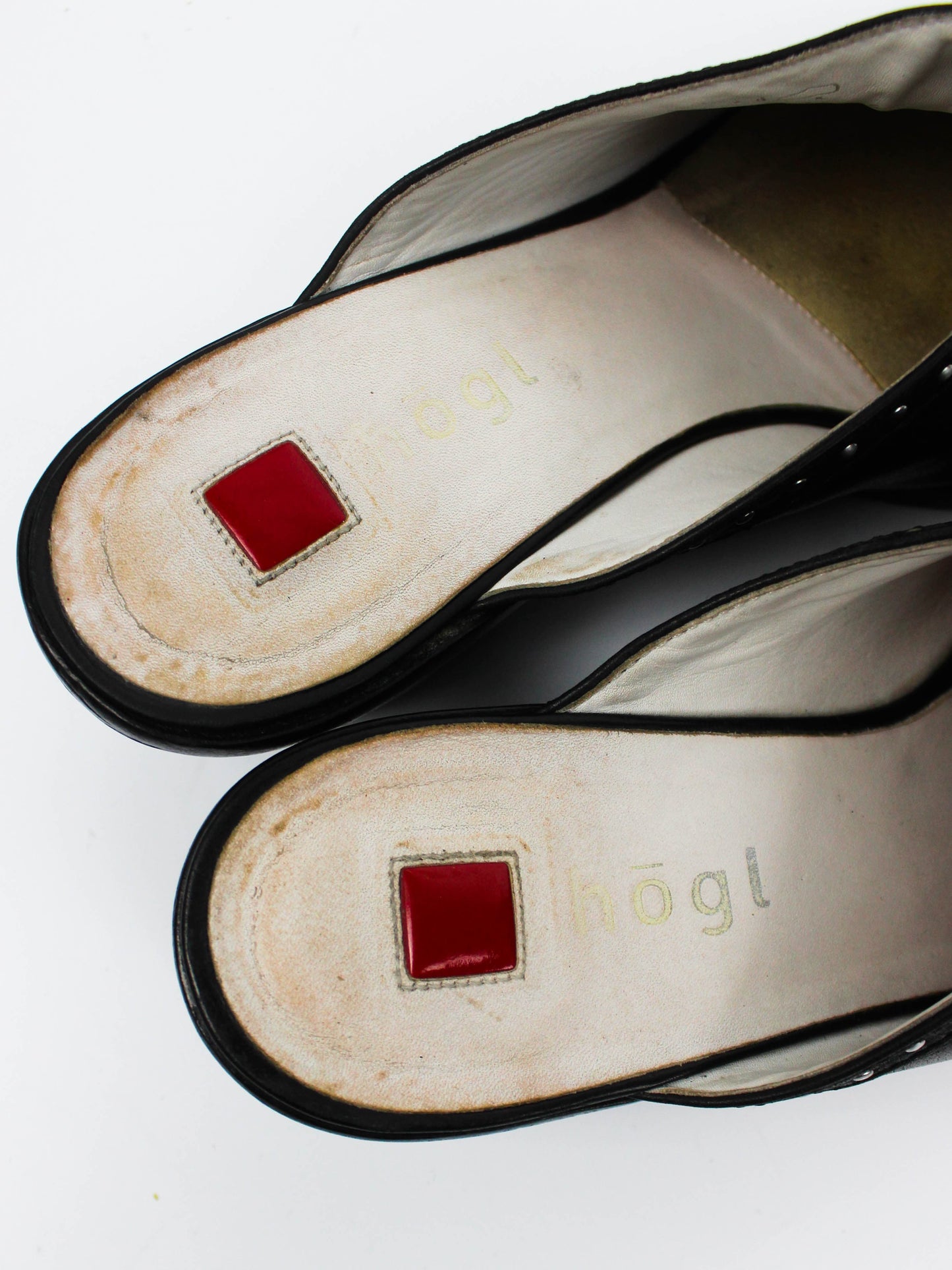 Hogl Leather Mules Vintage