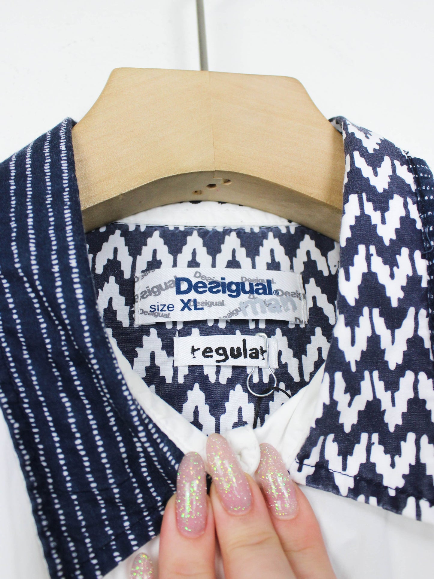Сорочка Desigual з денім-печворком