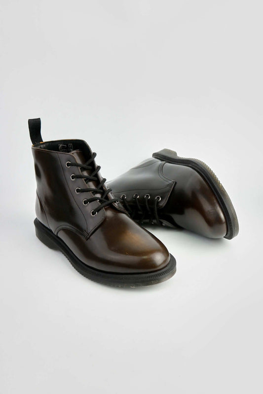 Dr. Martens Emmeline Polished Smooth Brown