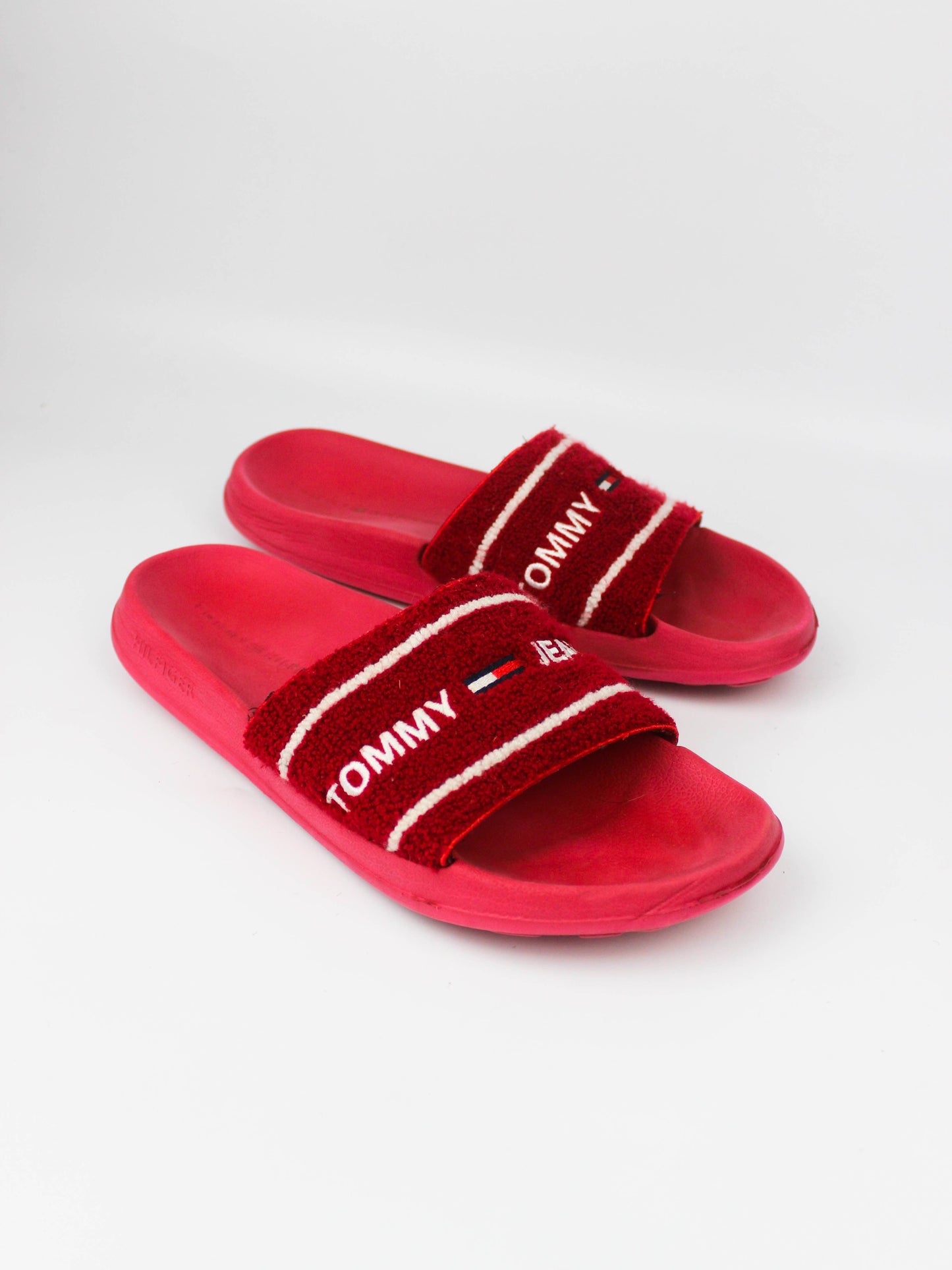 Tommy Jeans Red Summer Pool Sliders