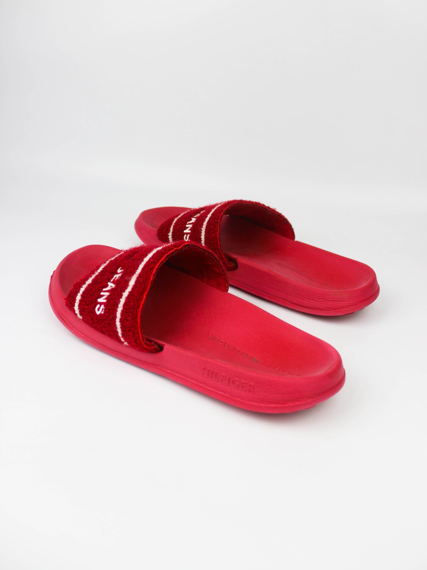 Tommy Jeans Red Summer Pool Sliders