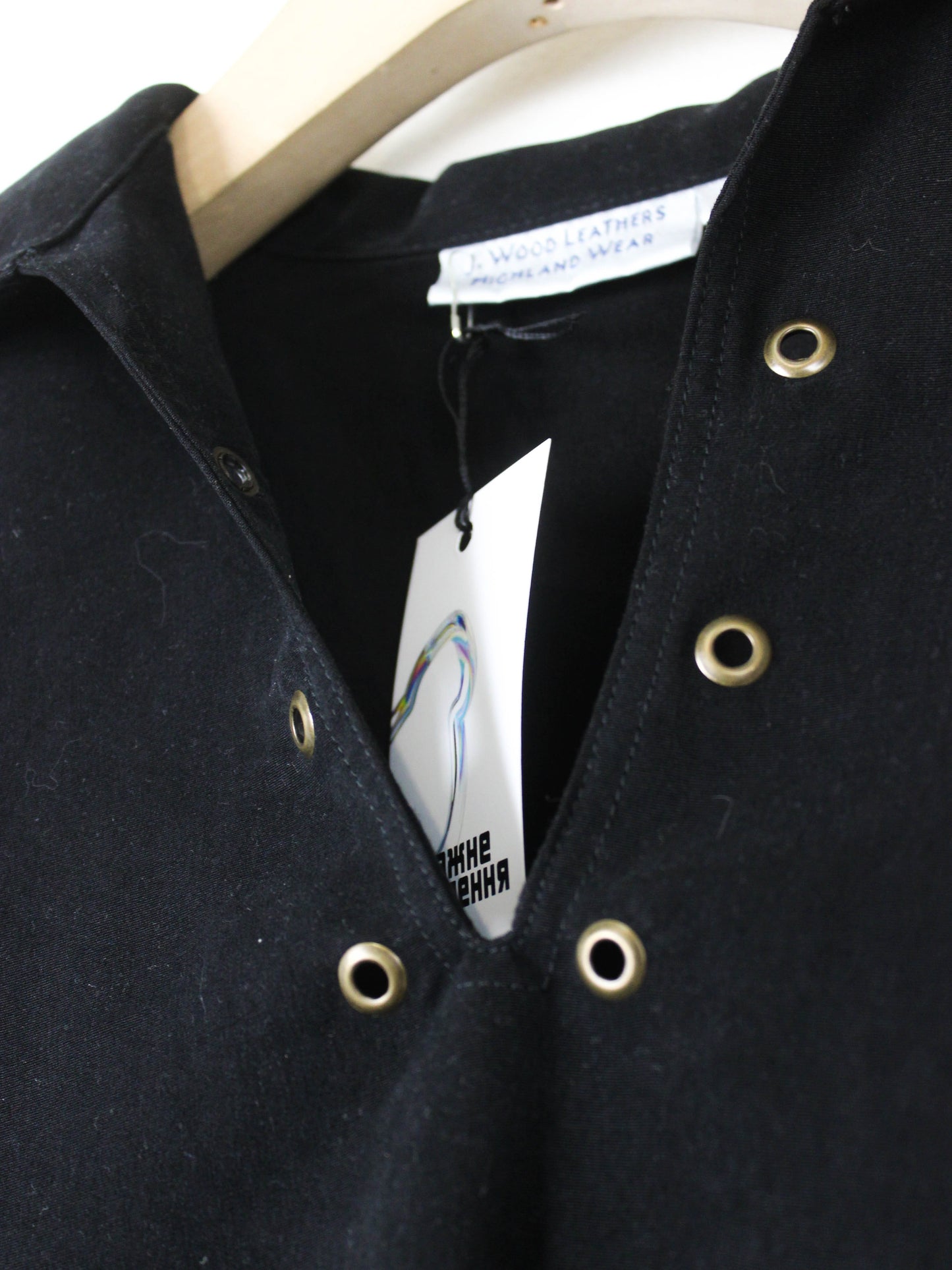 Чорна кофтинка  J. Wood Leathers