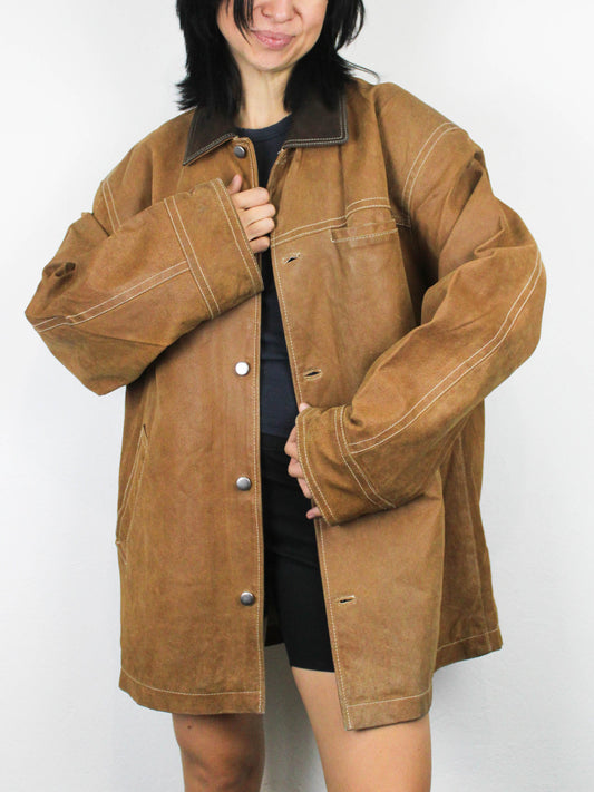 Замшева куртка Steve Ketell карамельного кольору