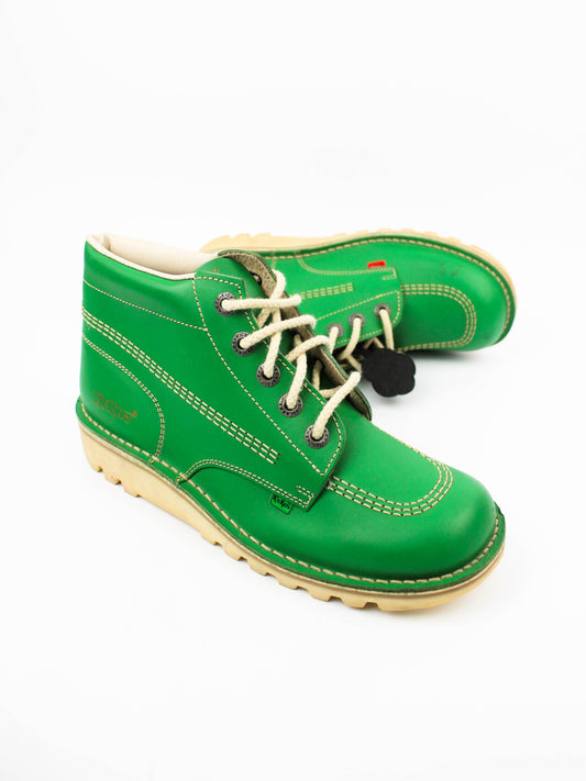 Kickers Kick Hi Green Boots