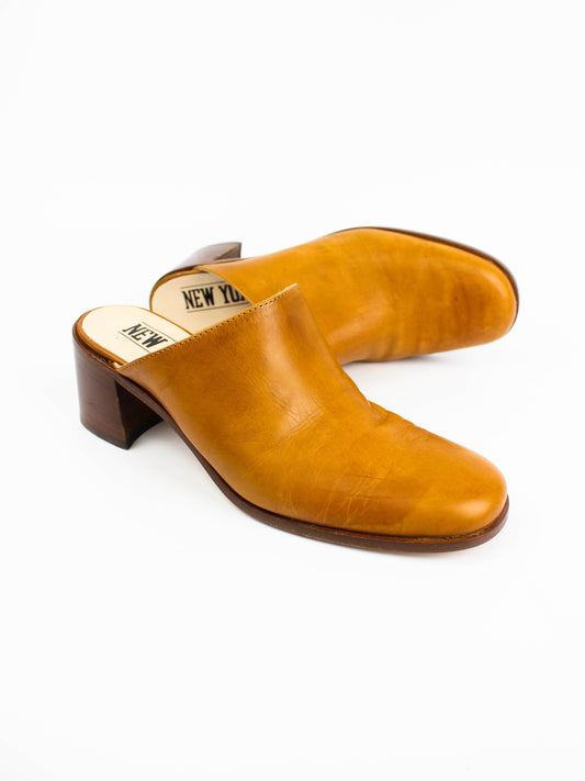 Vintage Leather New York Mules