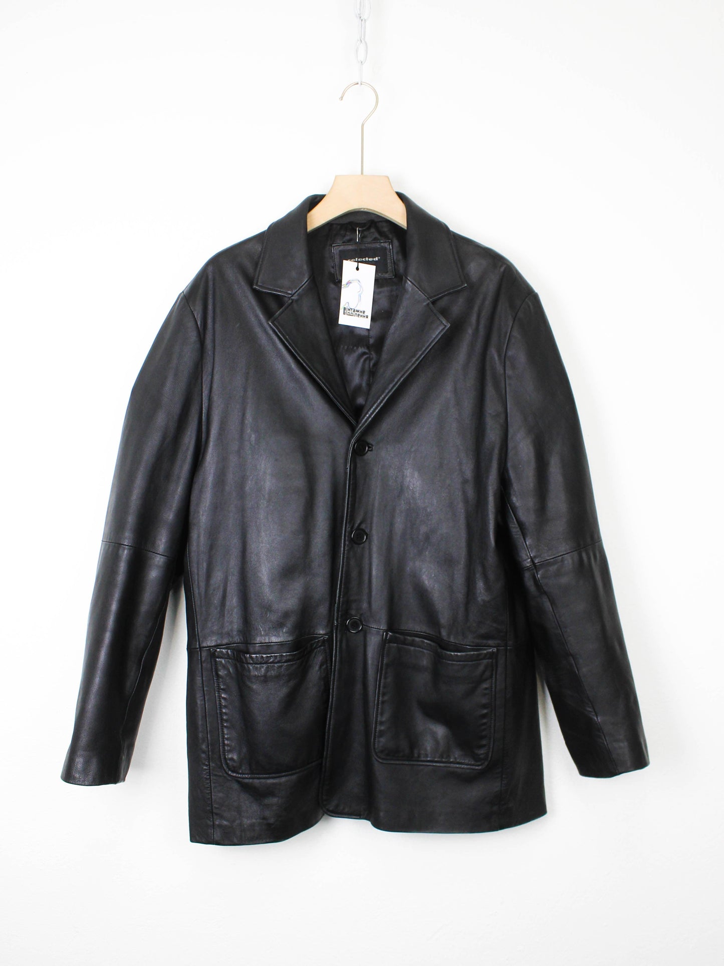 Шкіряний плащ Selected