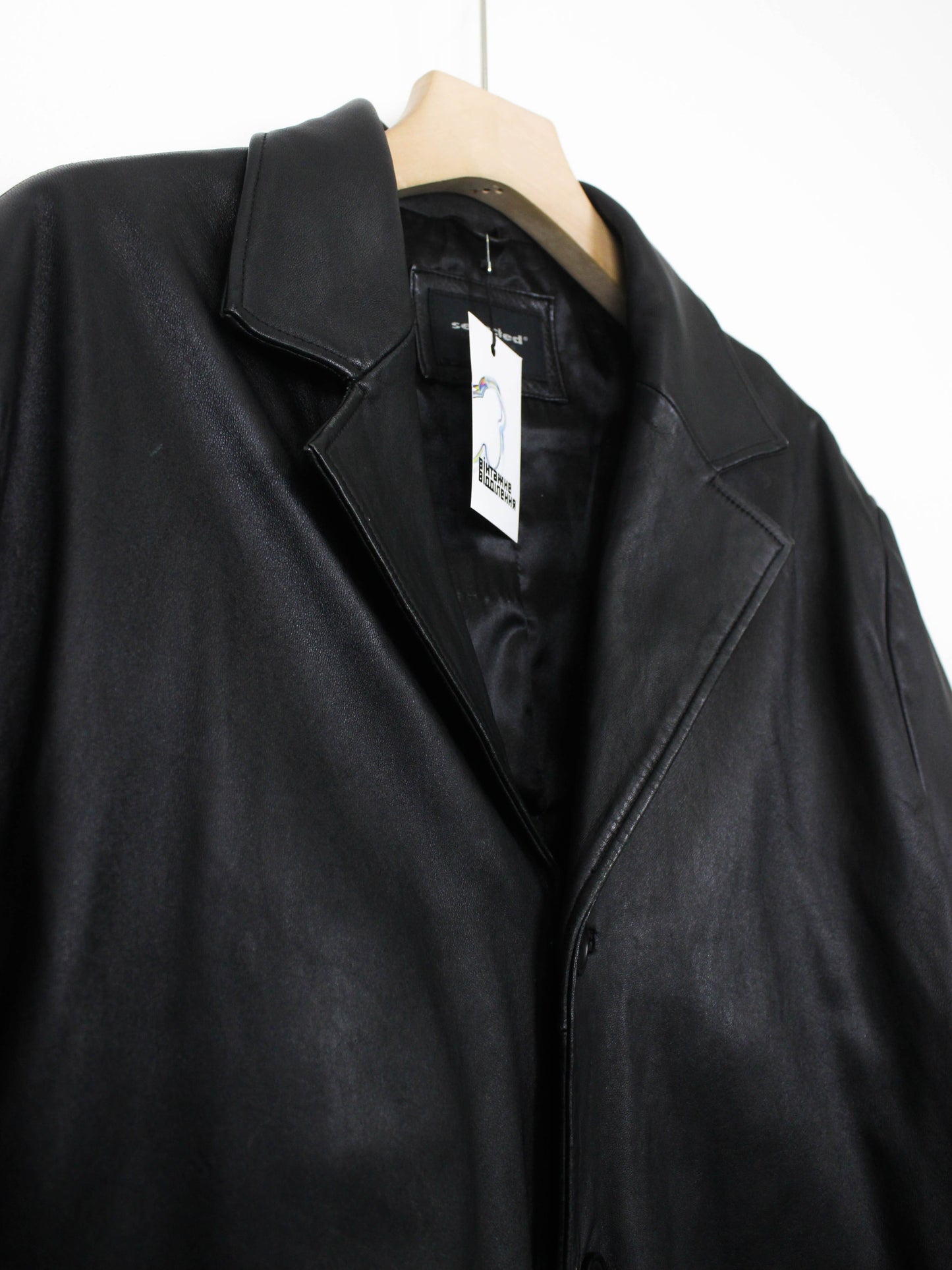 Шкіряний плащ Selected