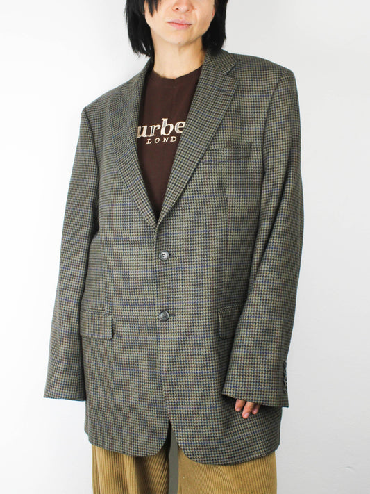 Піджак із шерсті зелено-сірого кольору