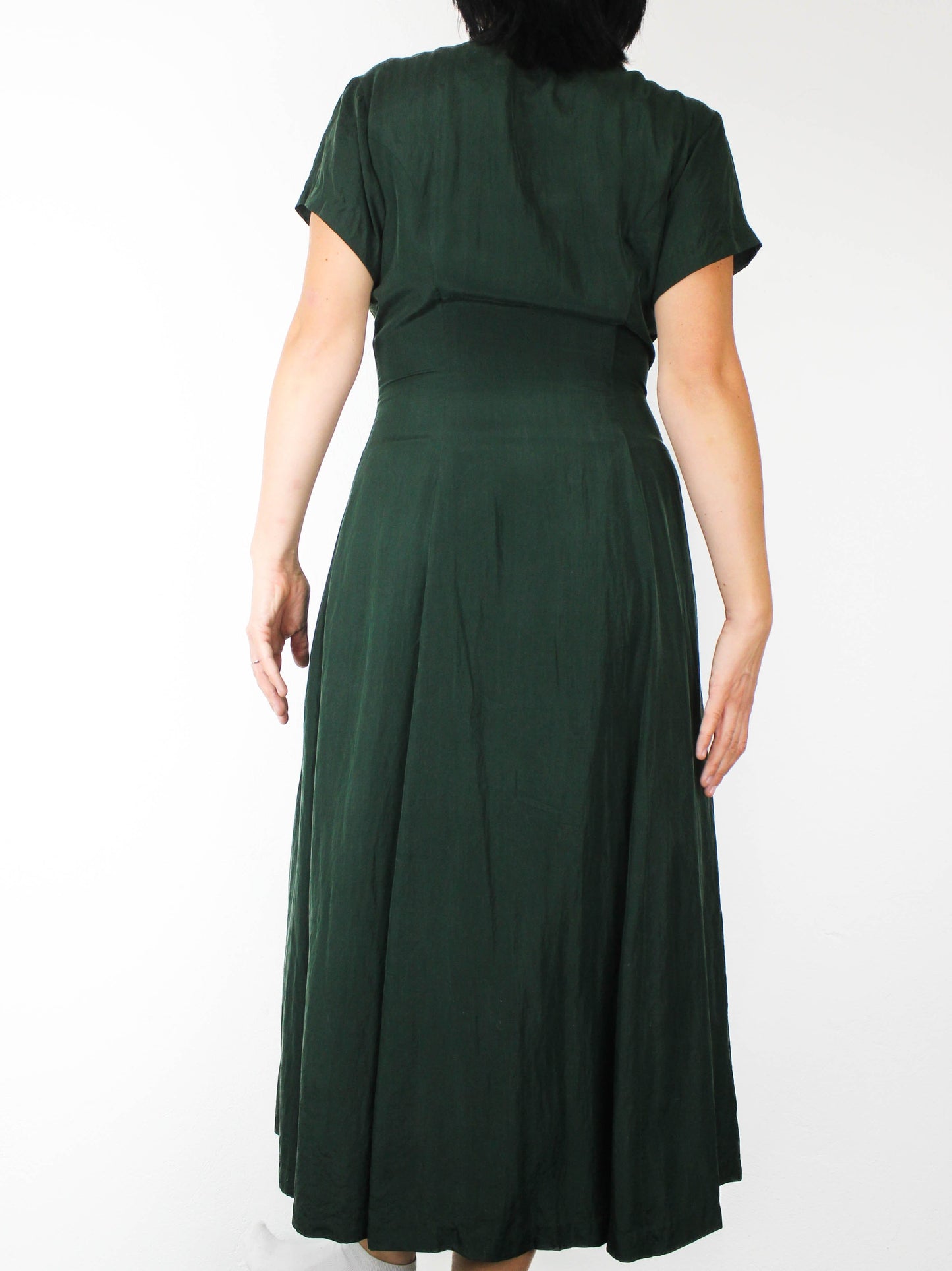 Смарагдова шовкова сукня Monsoon