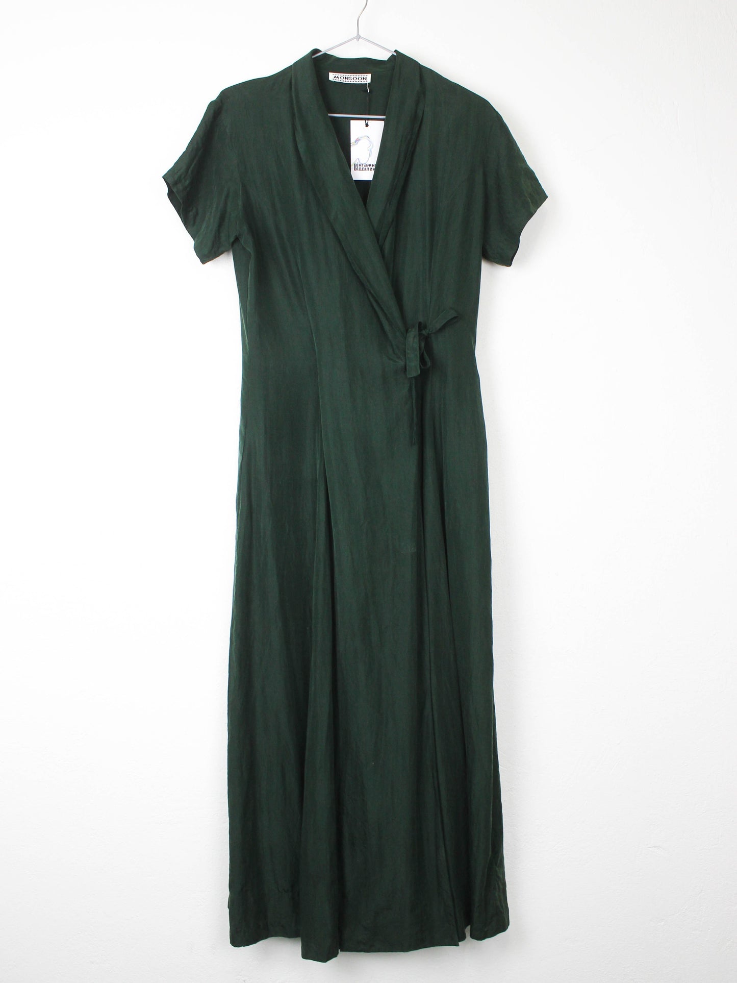 Смарагдова шовкова сукня Monsoon