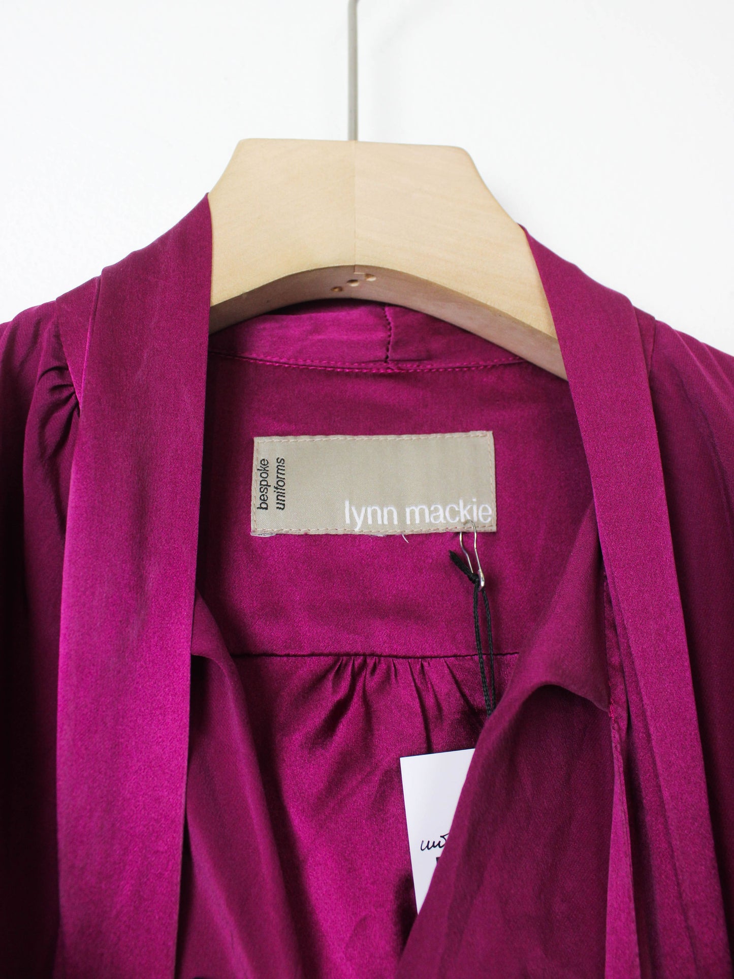 Шовкова блуза пурпурного кольору кольору