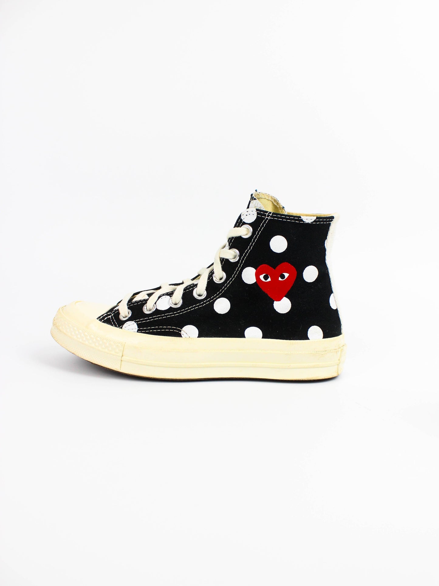 Converse x Comme Des Garcons Play Chuck 70 High Polka Dot Black