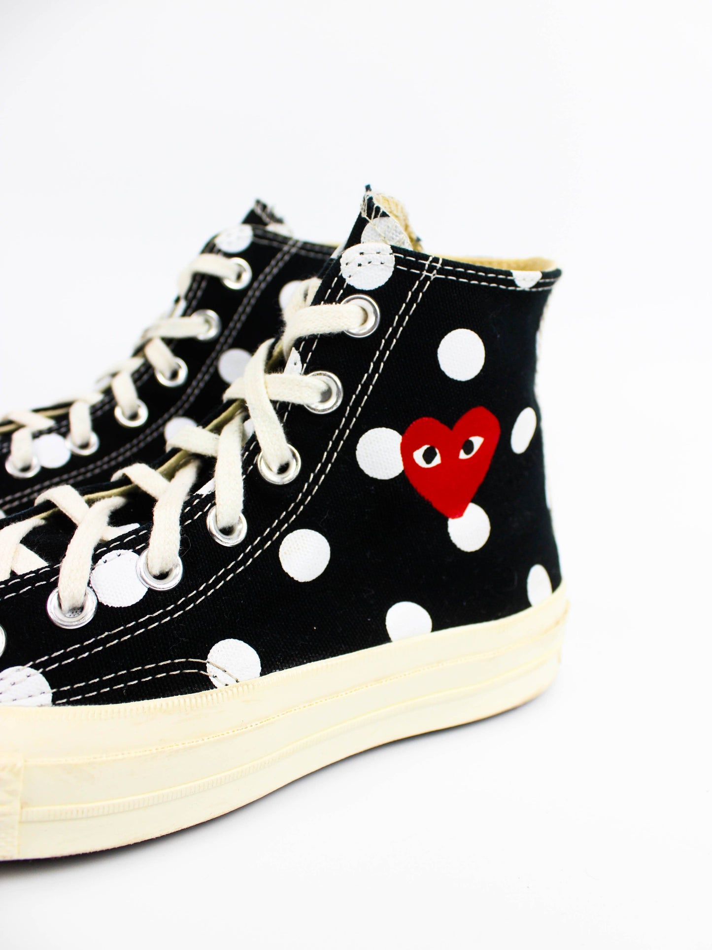 Converse x Comme Des Garcons Play Chuck 70 High Polka Dot Black
