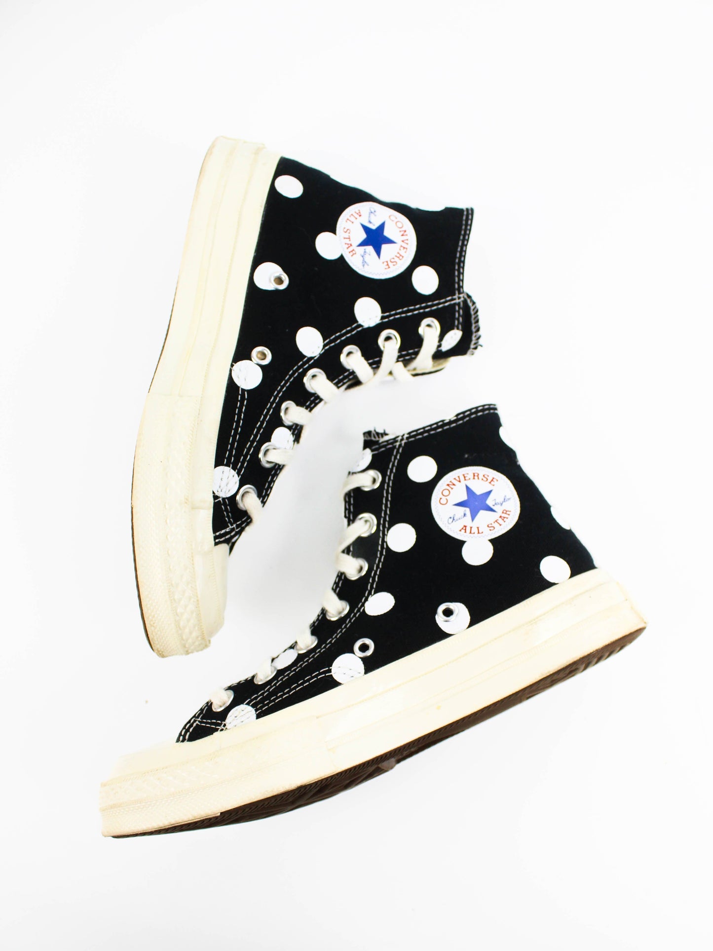 Converse x Comme Des Garcons Play Chuck 70 High Polka Dot Black