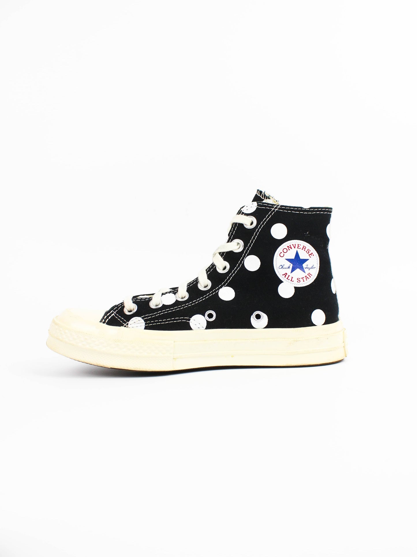 Converse x Comme Des Garcons Play Chuck 70 High Polka Dot Black