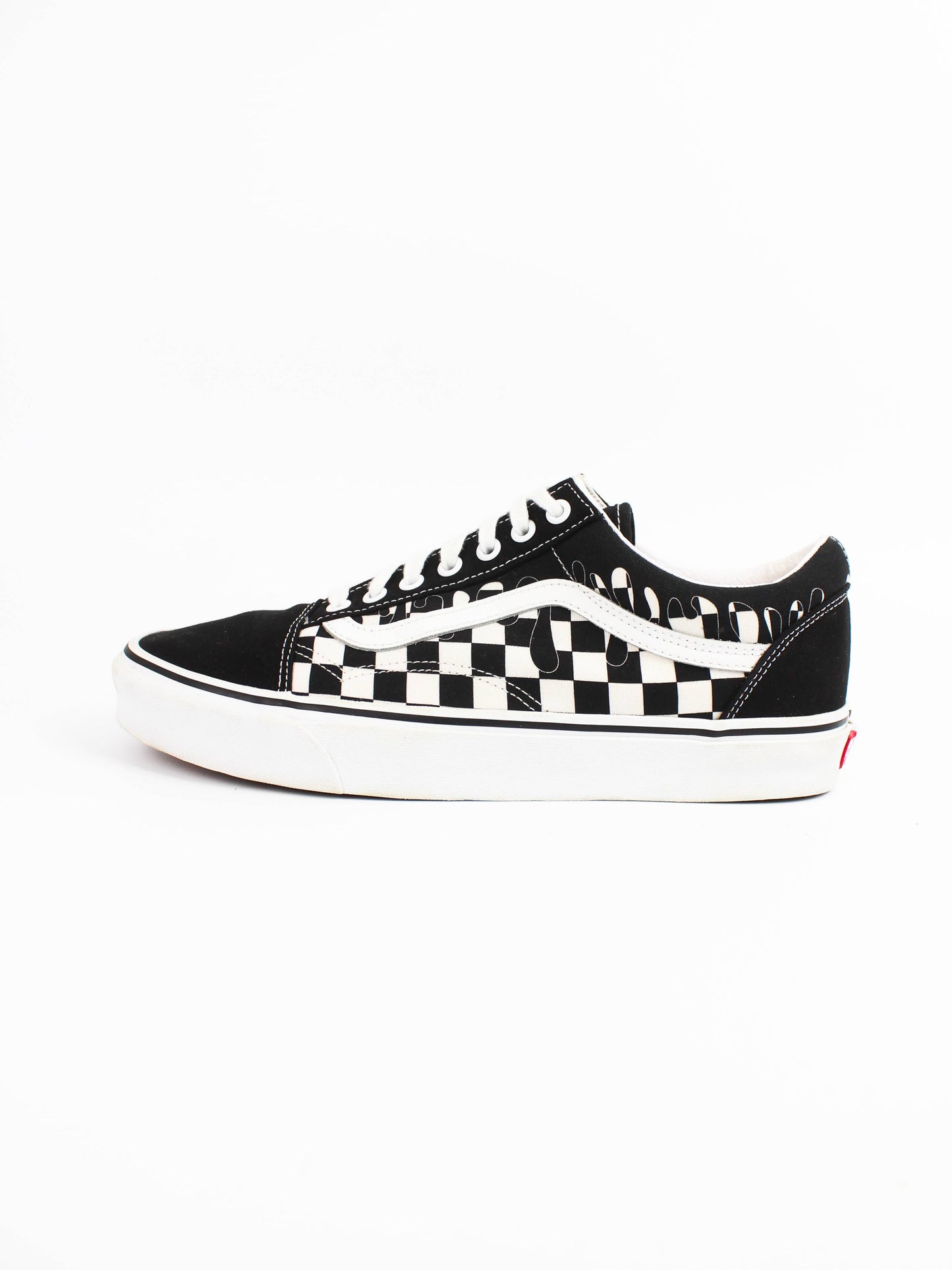 Vans Old Skool Platform Checkerboard Black