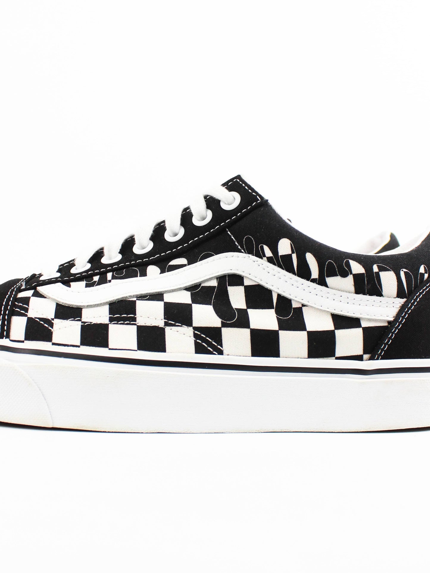 Vans Old Skool Platform Checkerboard Black