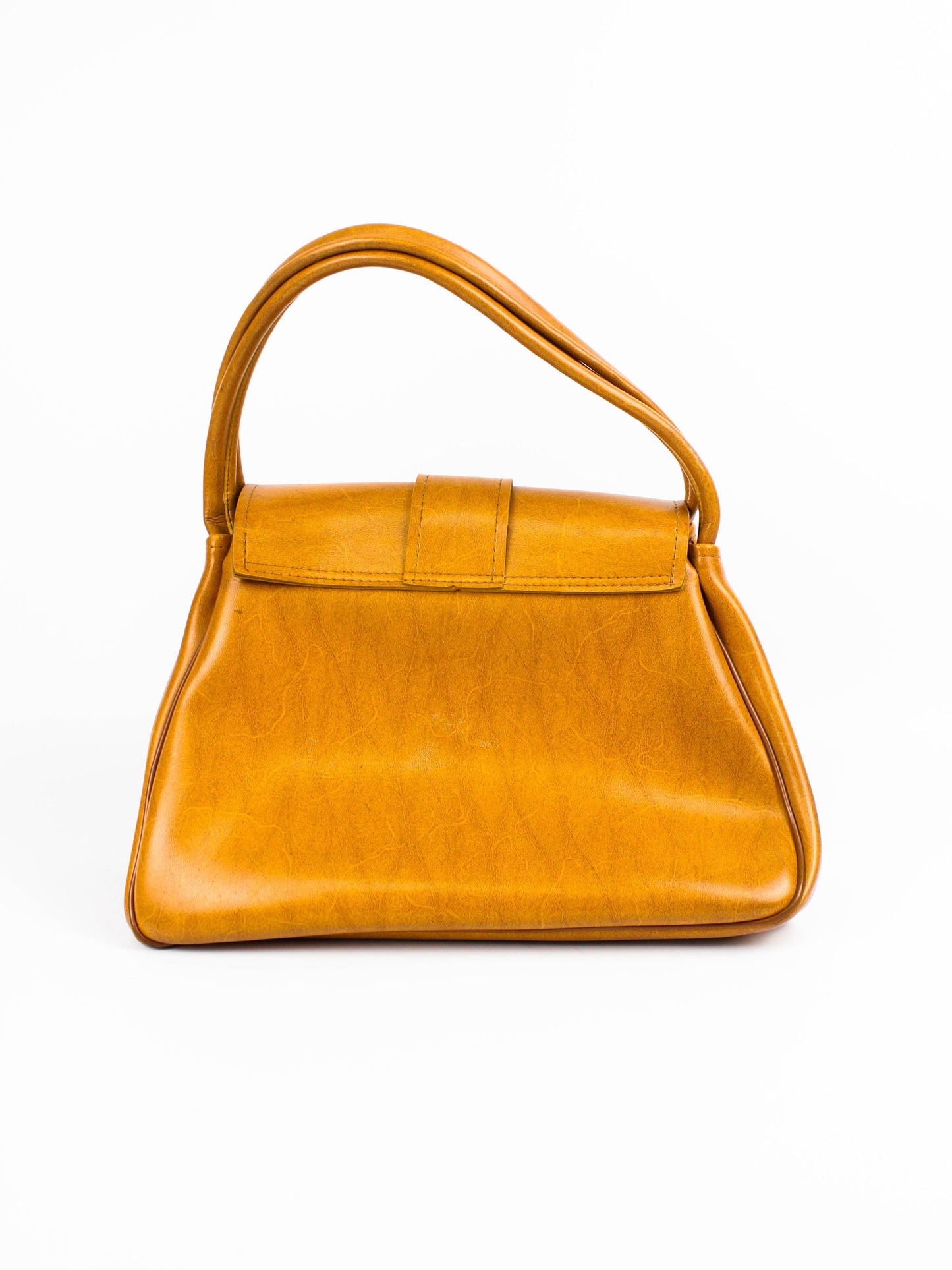 Вінтажна шкіряна сумка з ручкою