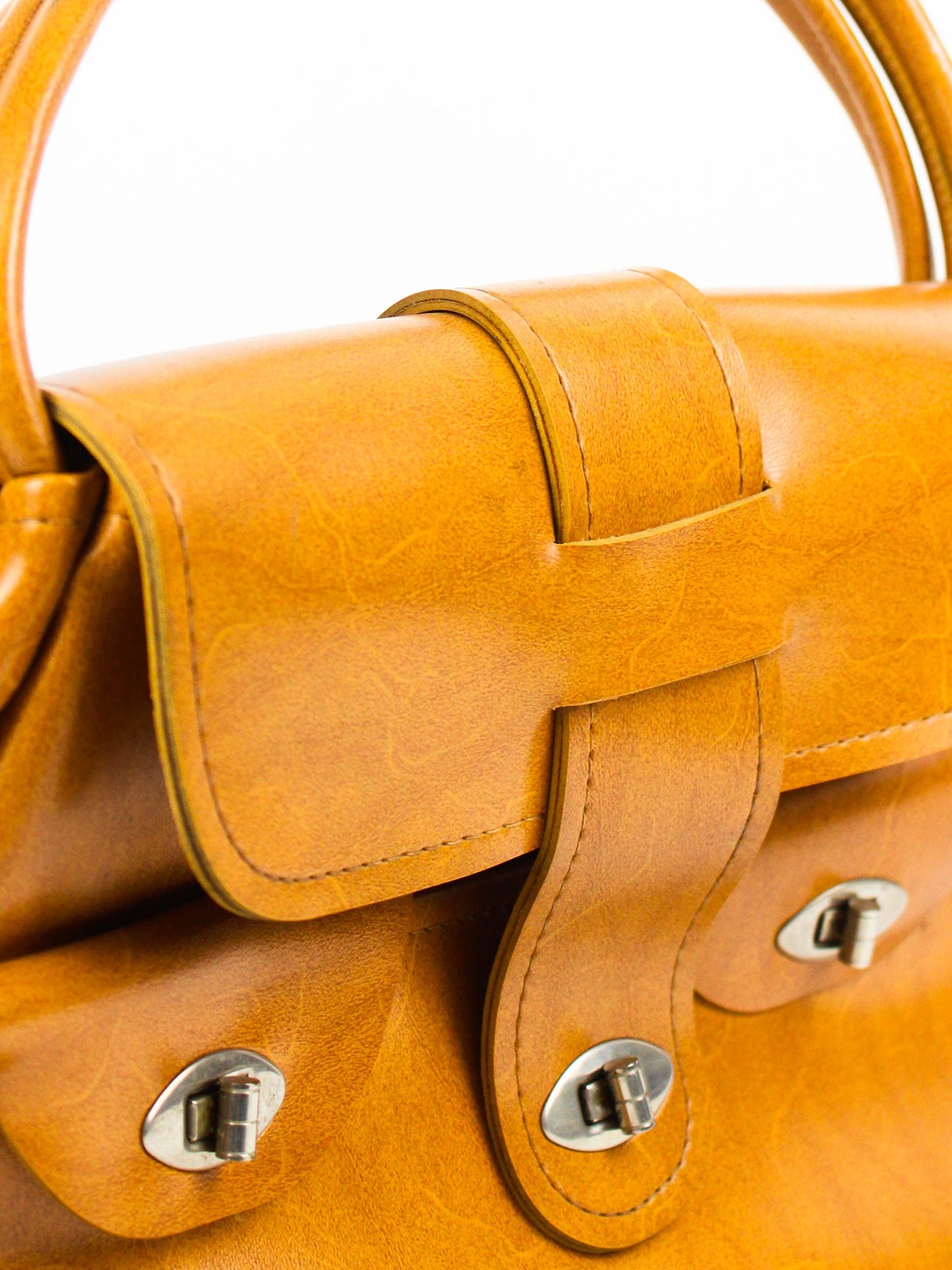 Вінтажна шкіряна сумка з ручкою