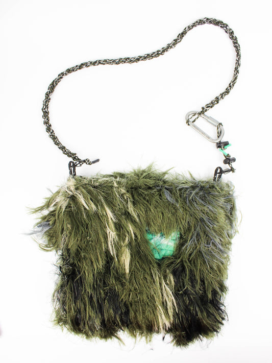 Темно-зелена мохова сумка Kate Brilliant