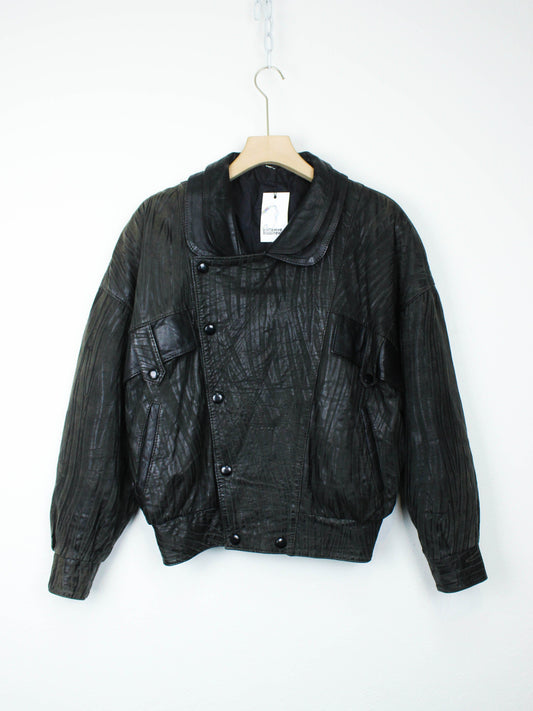 Вінтажна шкірянка із замшевими акцентами