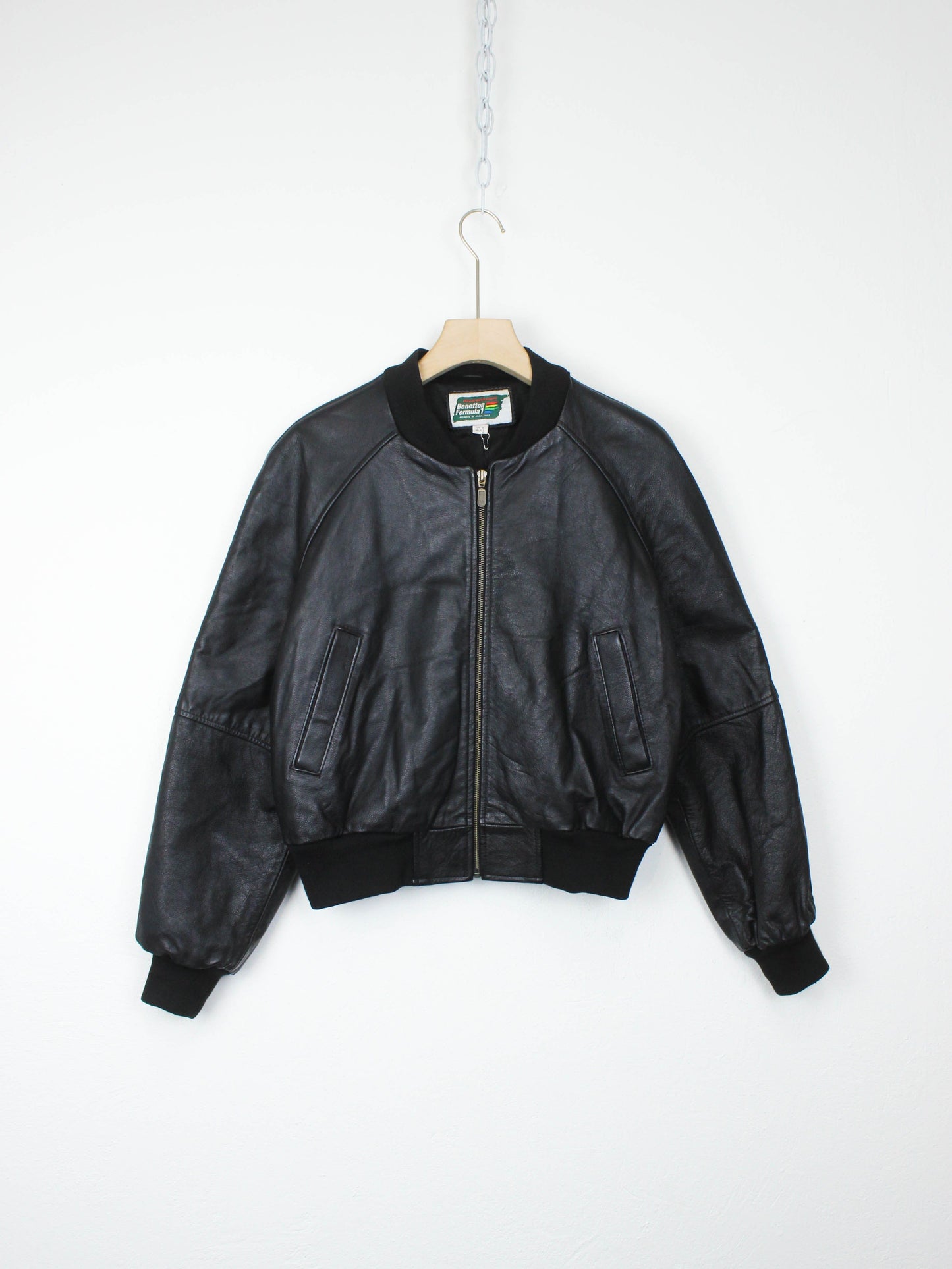 Шкіряний бомбер Benetton Formula 1