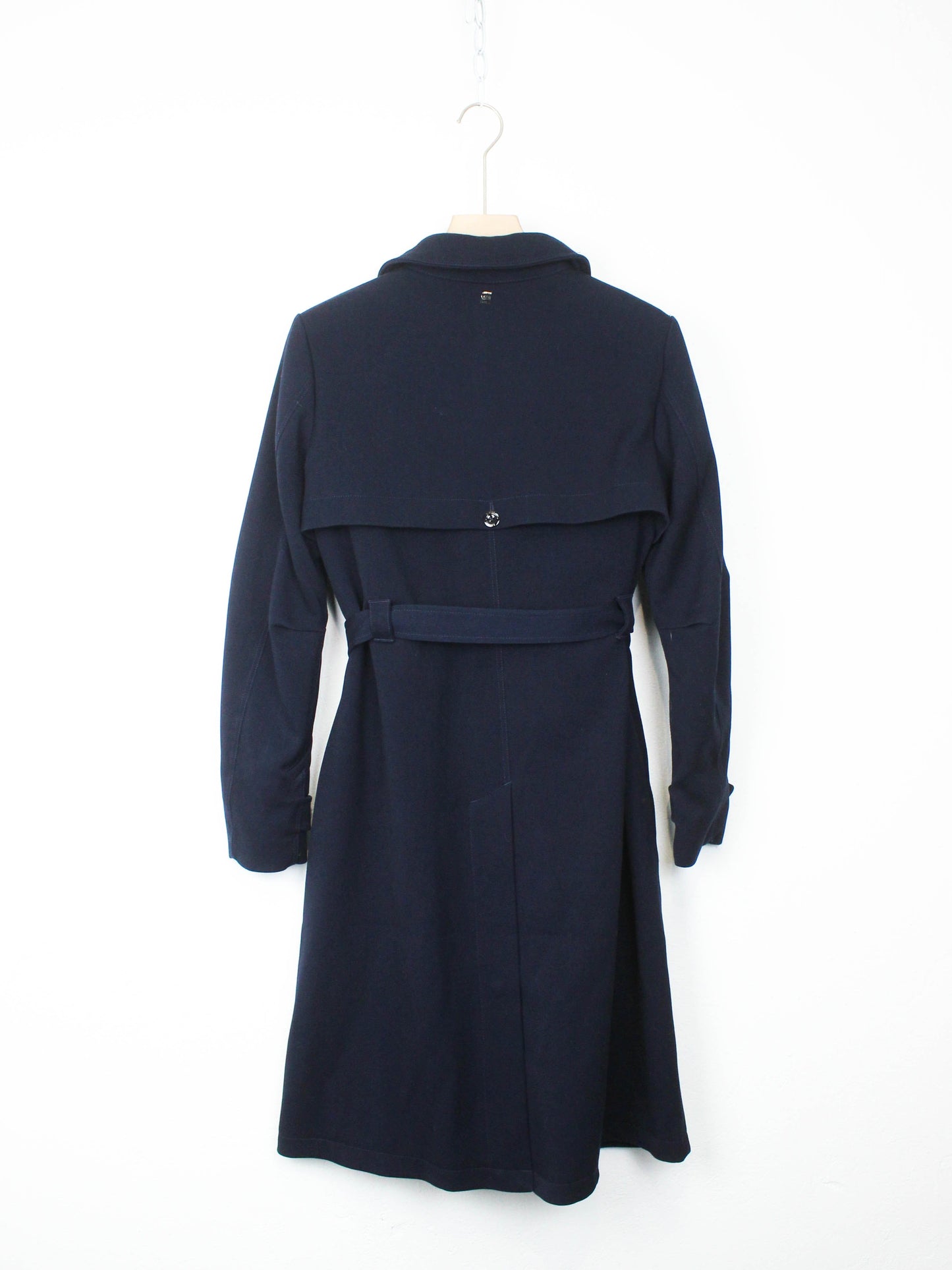 Синє пальто на поясі G-Star