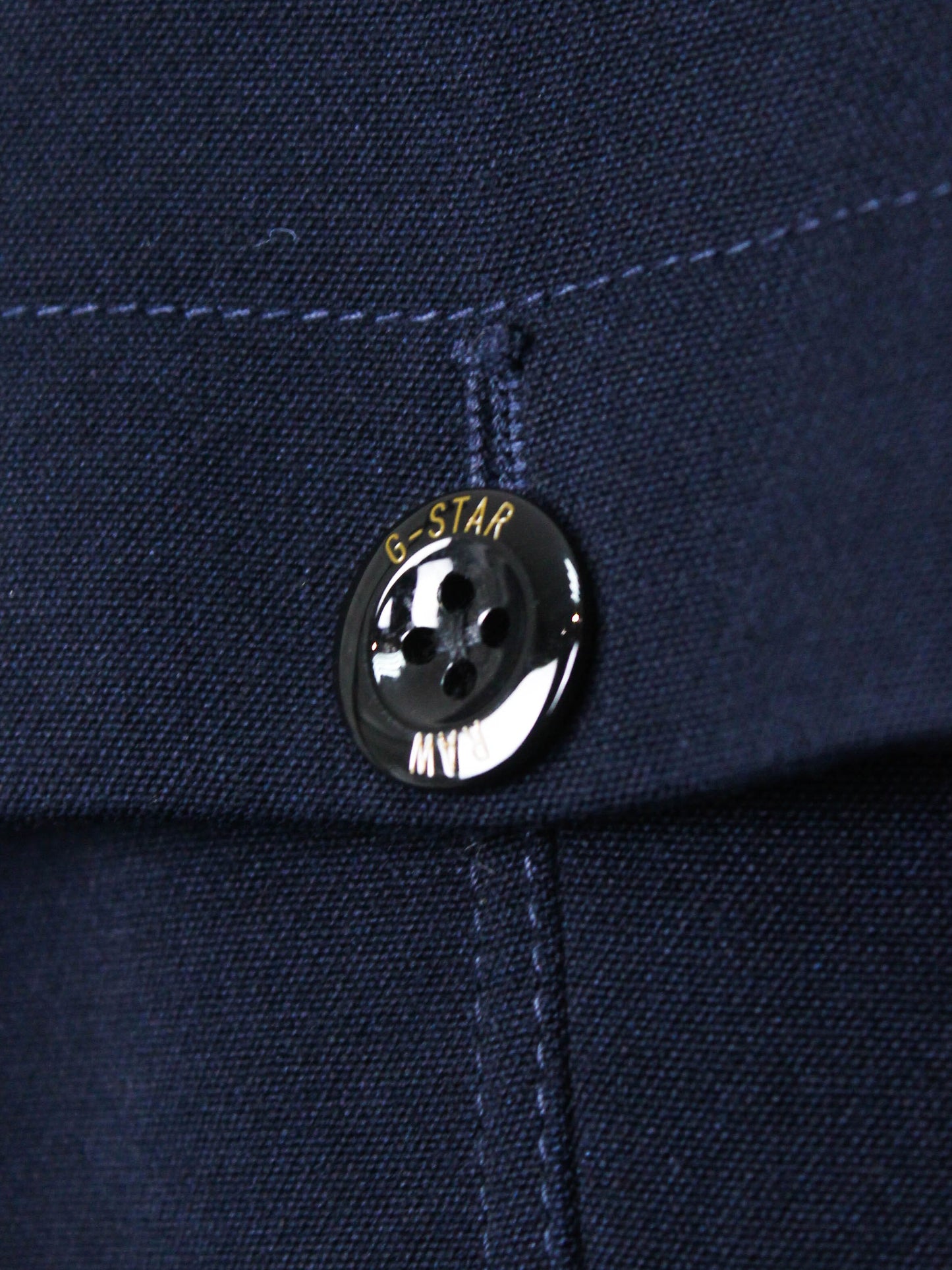 Синє пальто на поясі G-Star