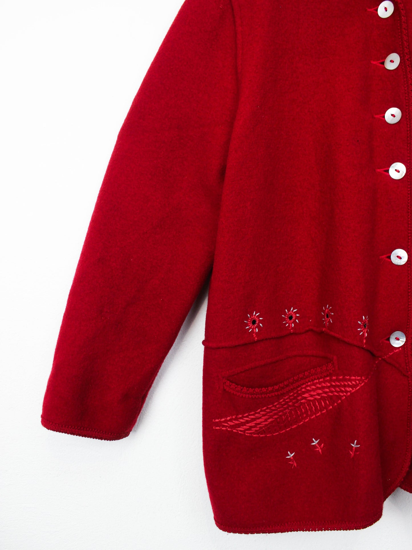 Червоний кардиган Giesswein