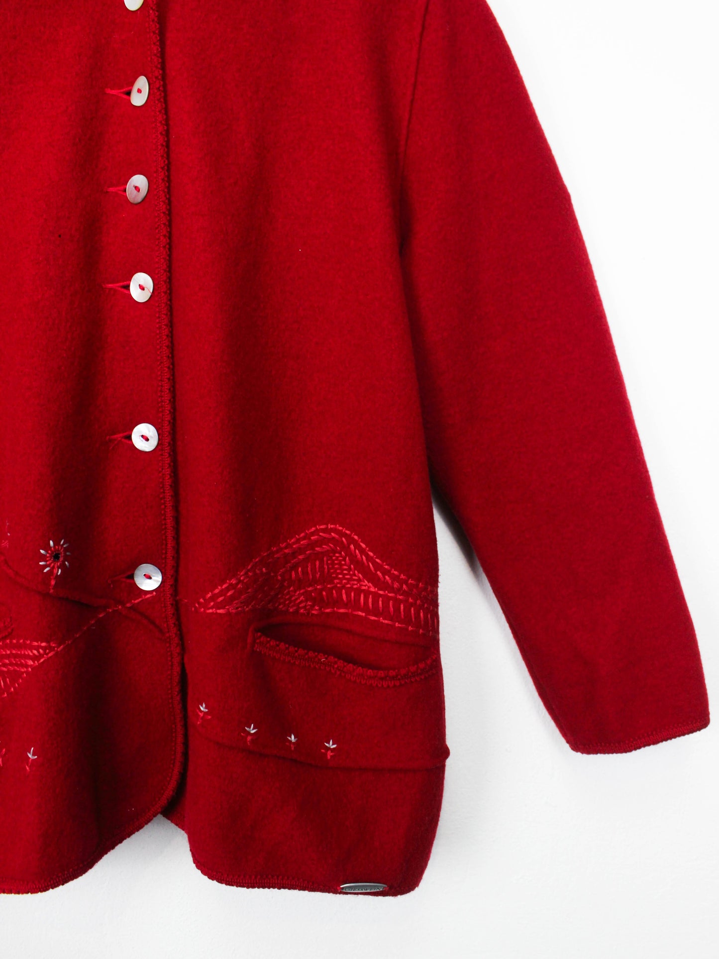 Червоний кардиган Giesswein