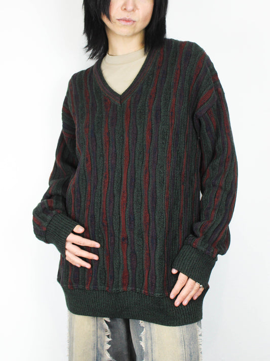 Вінтажний светр у смужку Jetmen