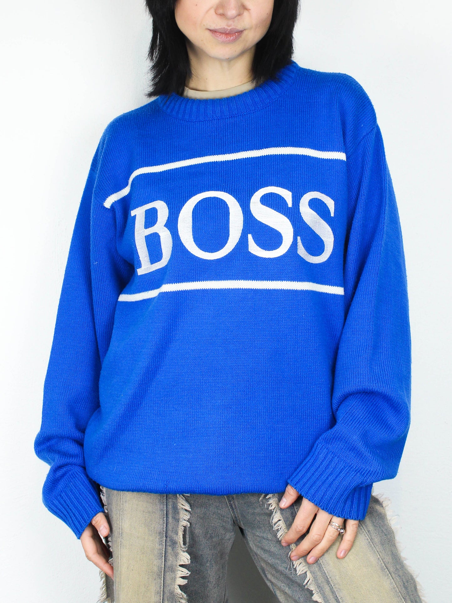 Блакитний светр Hugo Boss