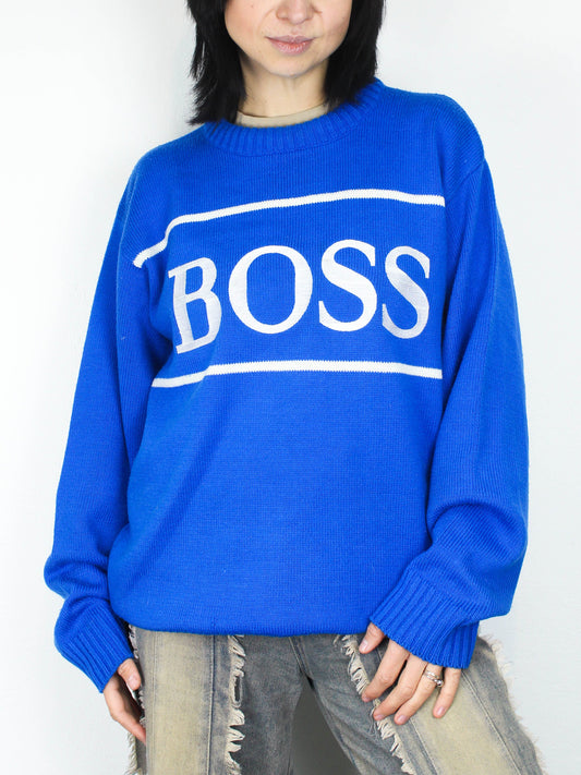 Блакитний светр Hugo Boss