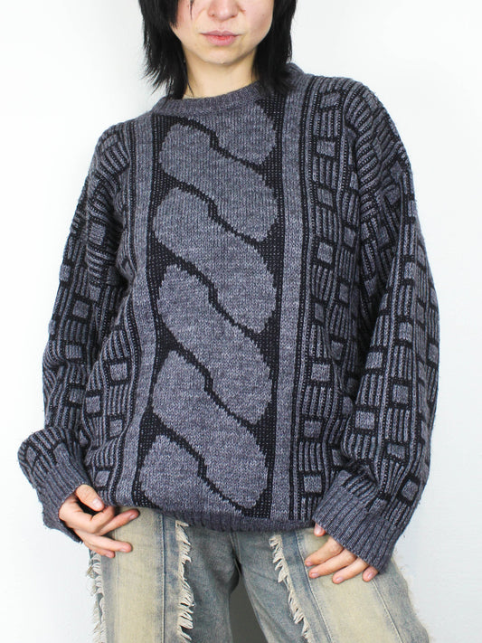 Сірий светр "Зиґзаґ" Les Jacquelines