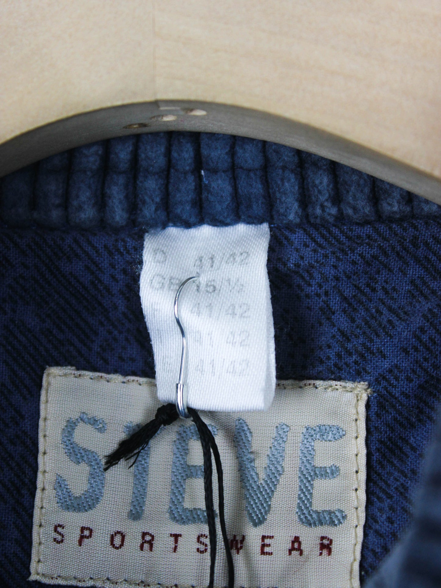 Вінтажна картата сорочка з джинсовими вставками