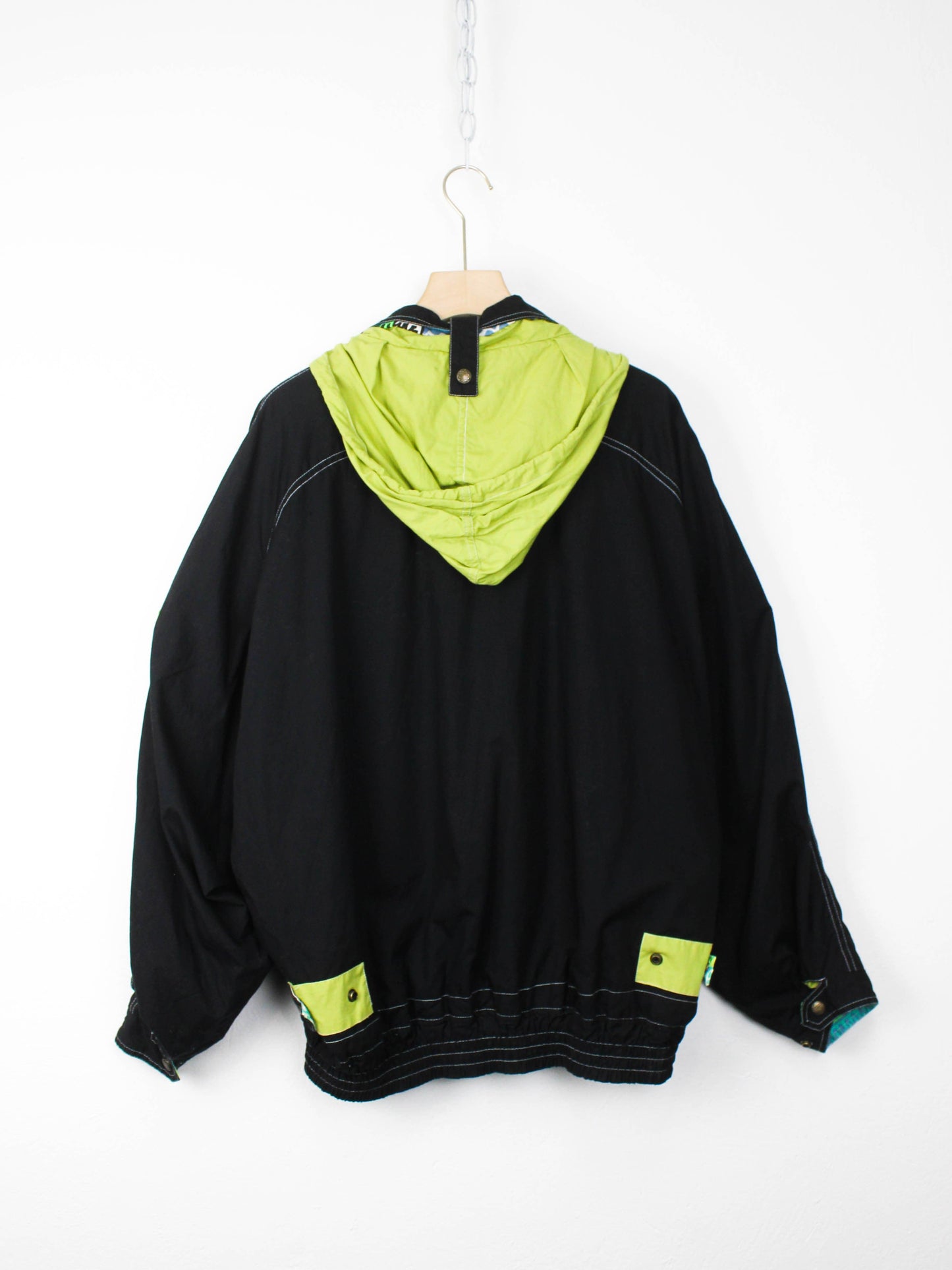 Анорак з 90-х з неоновими вставками