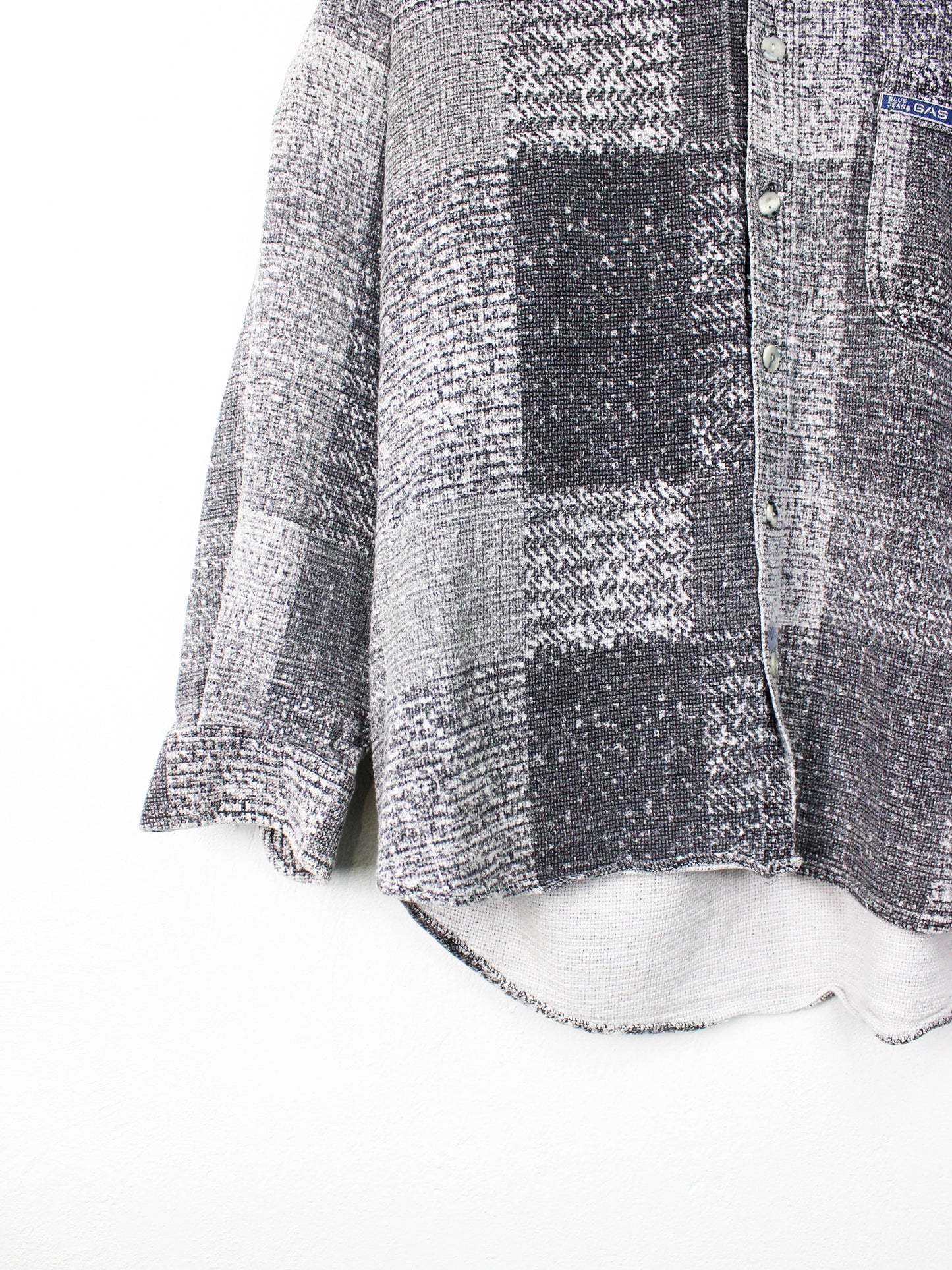 Сіра бавовняна сорочка з візерунком у клітинку