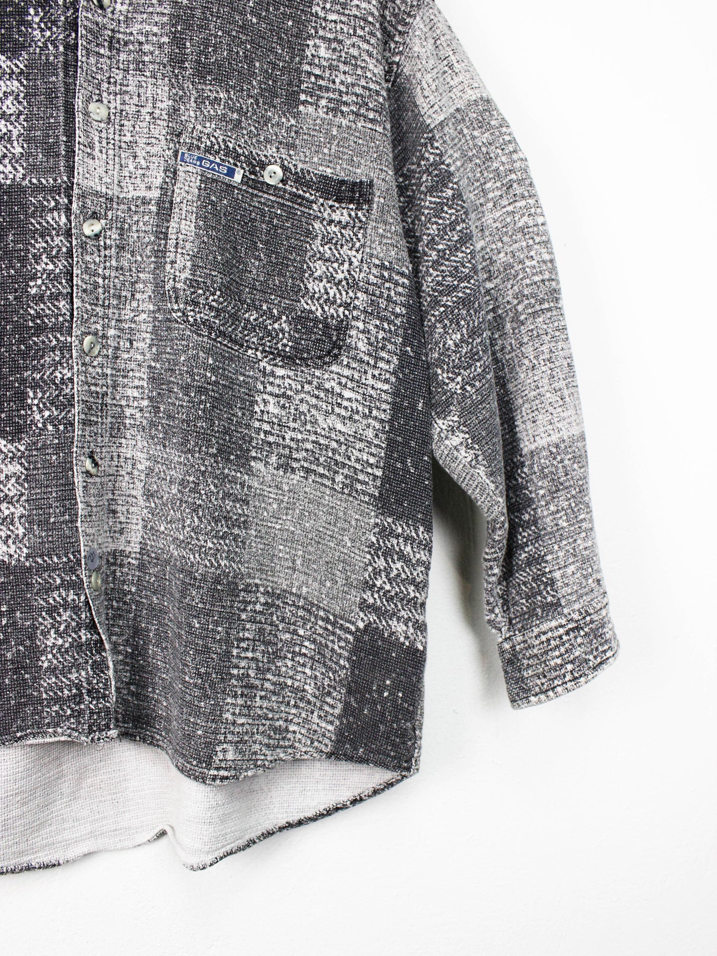 Сіра бавовняна сорочка з візерунком у клітинку