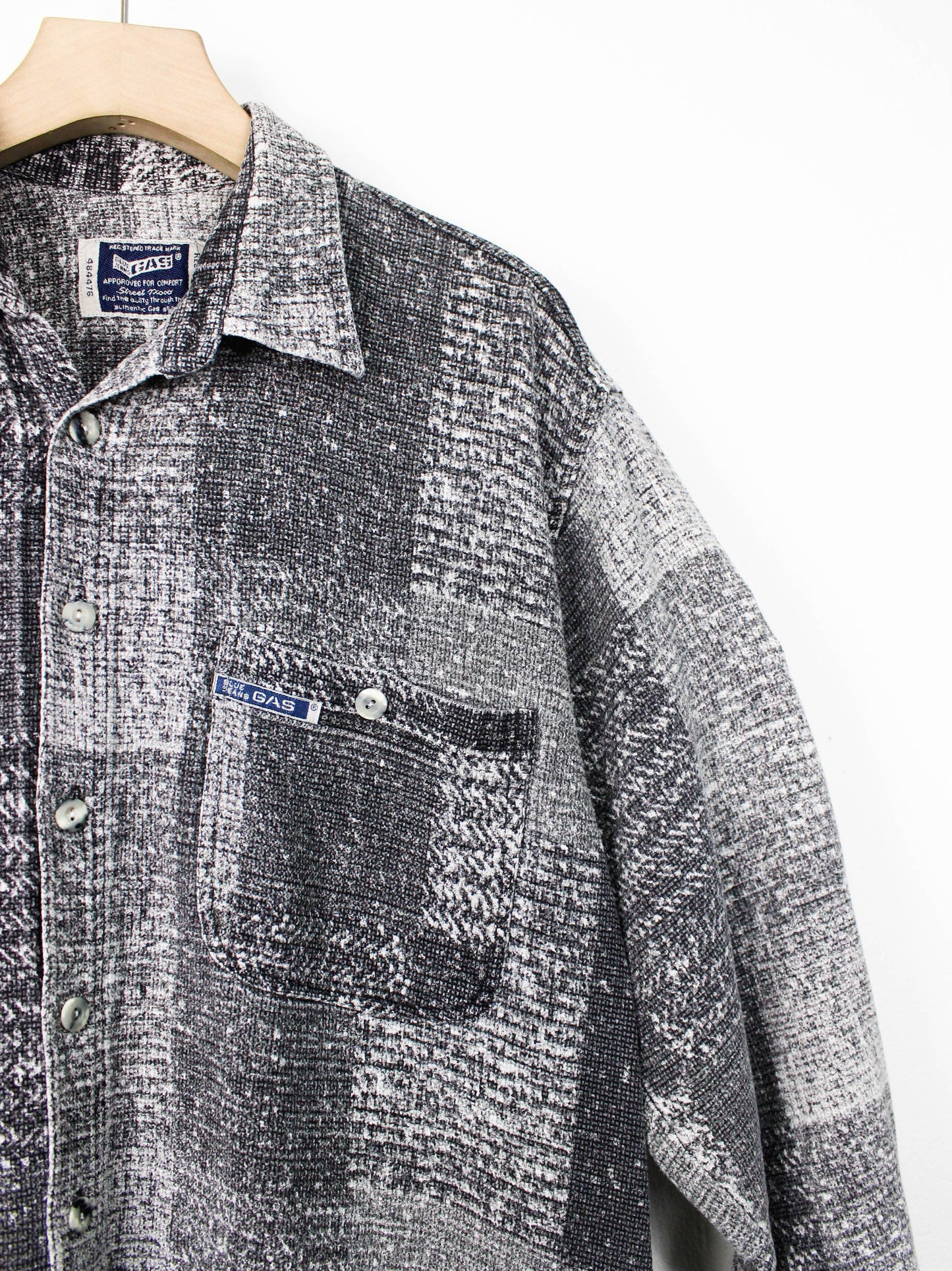 Сіра бавовняна сорочка з візерунком у клітинку