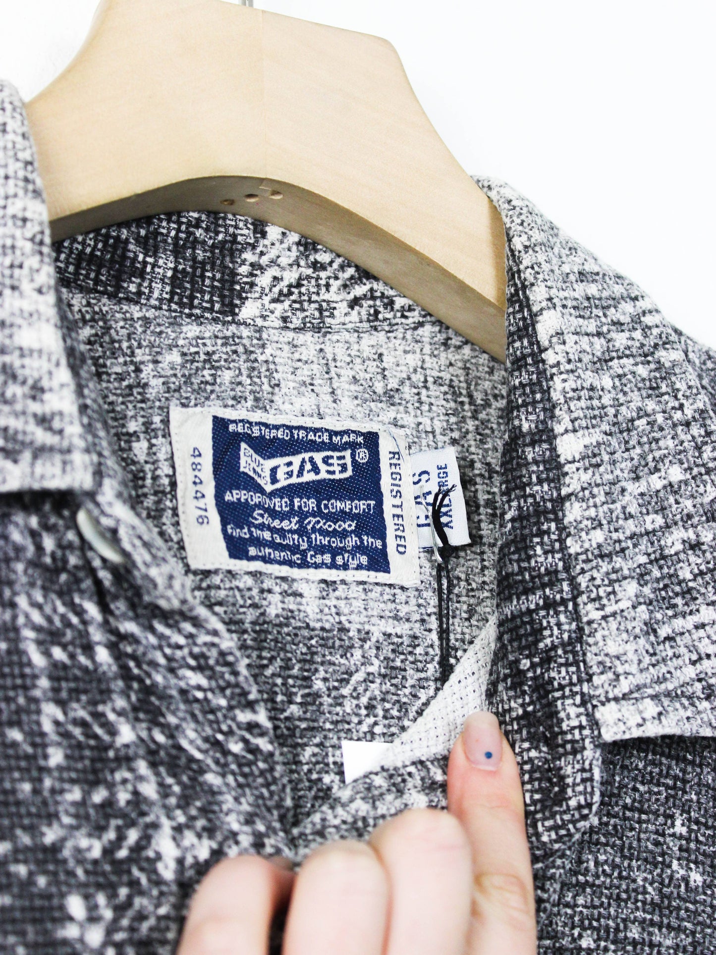 Сіра бавовняна сорочка з візерунком у клітинку