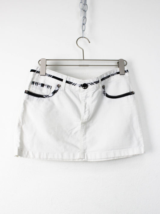 Біла мініспідниця Burberry