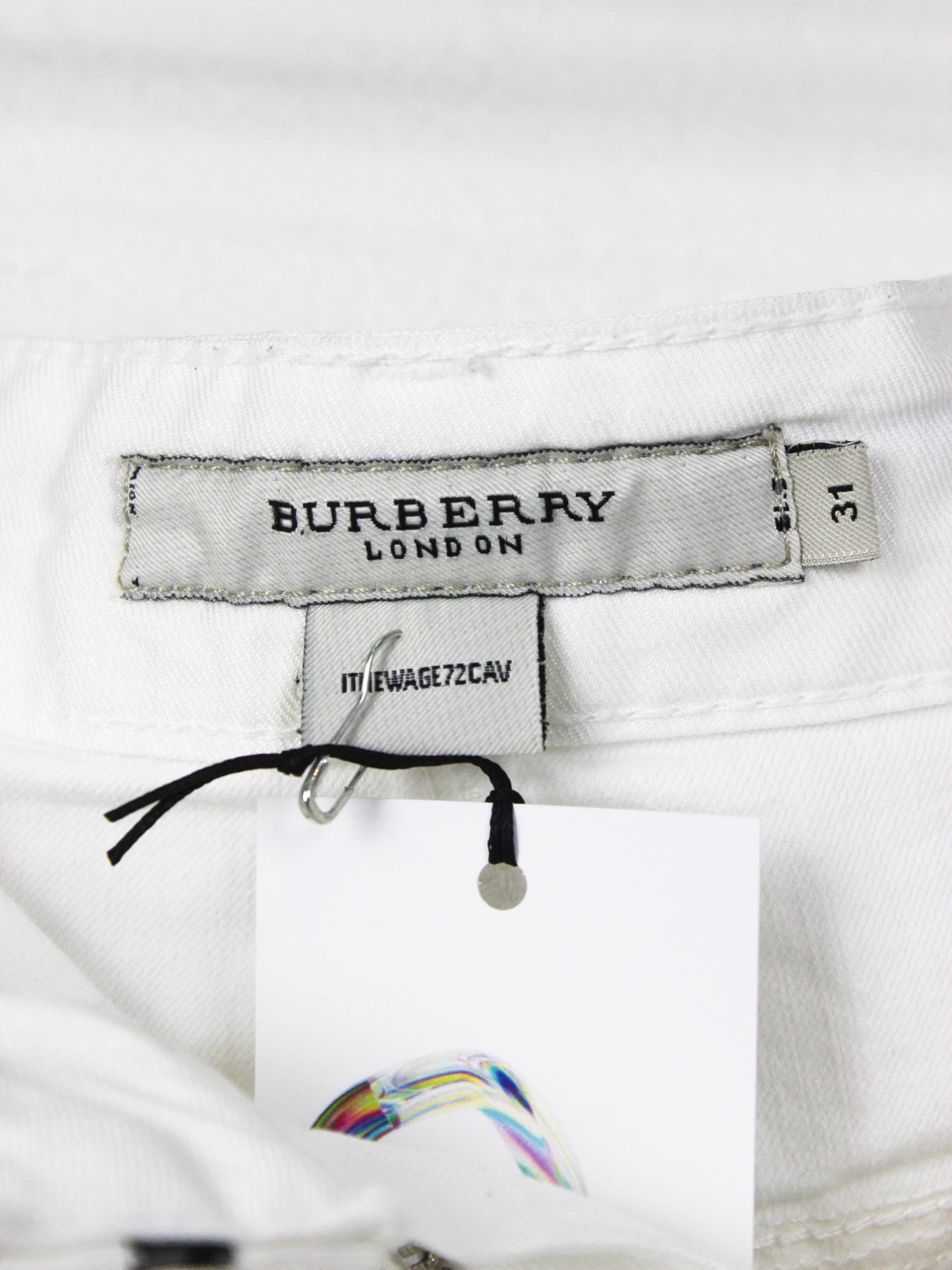 Біла мініспідниця Burberry