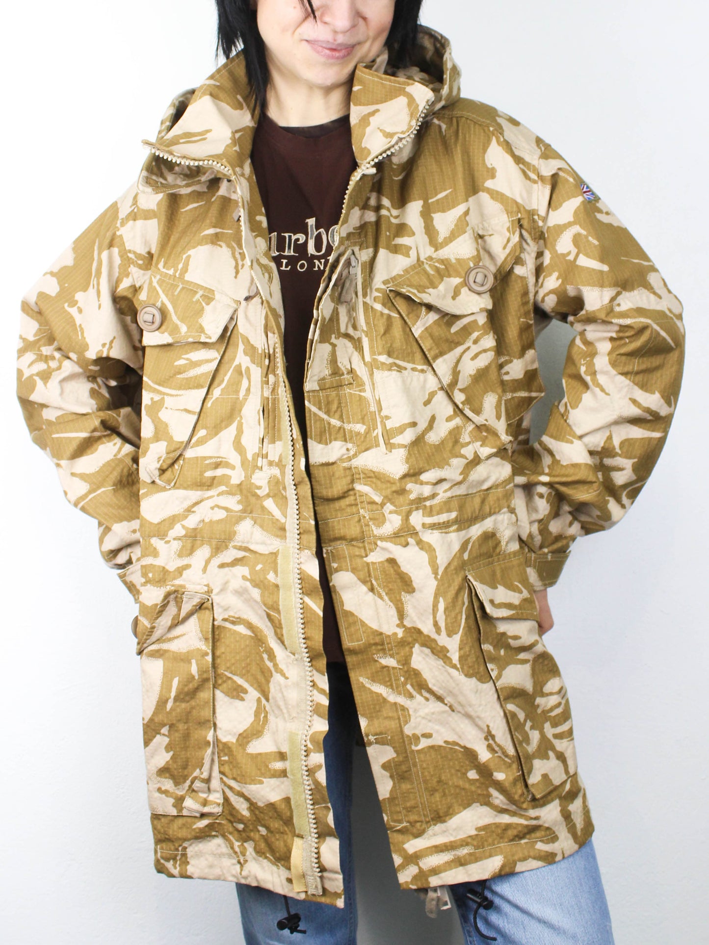 Британська камуфльована смок-куртка windproof (ripstop dpm)