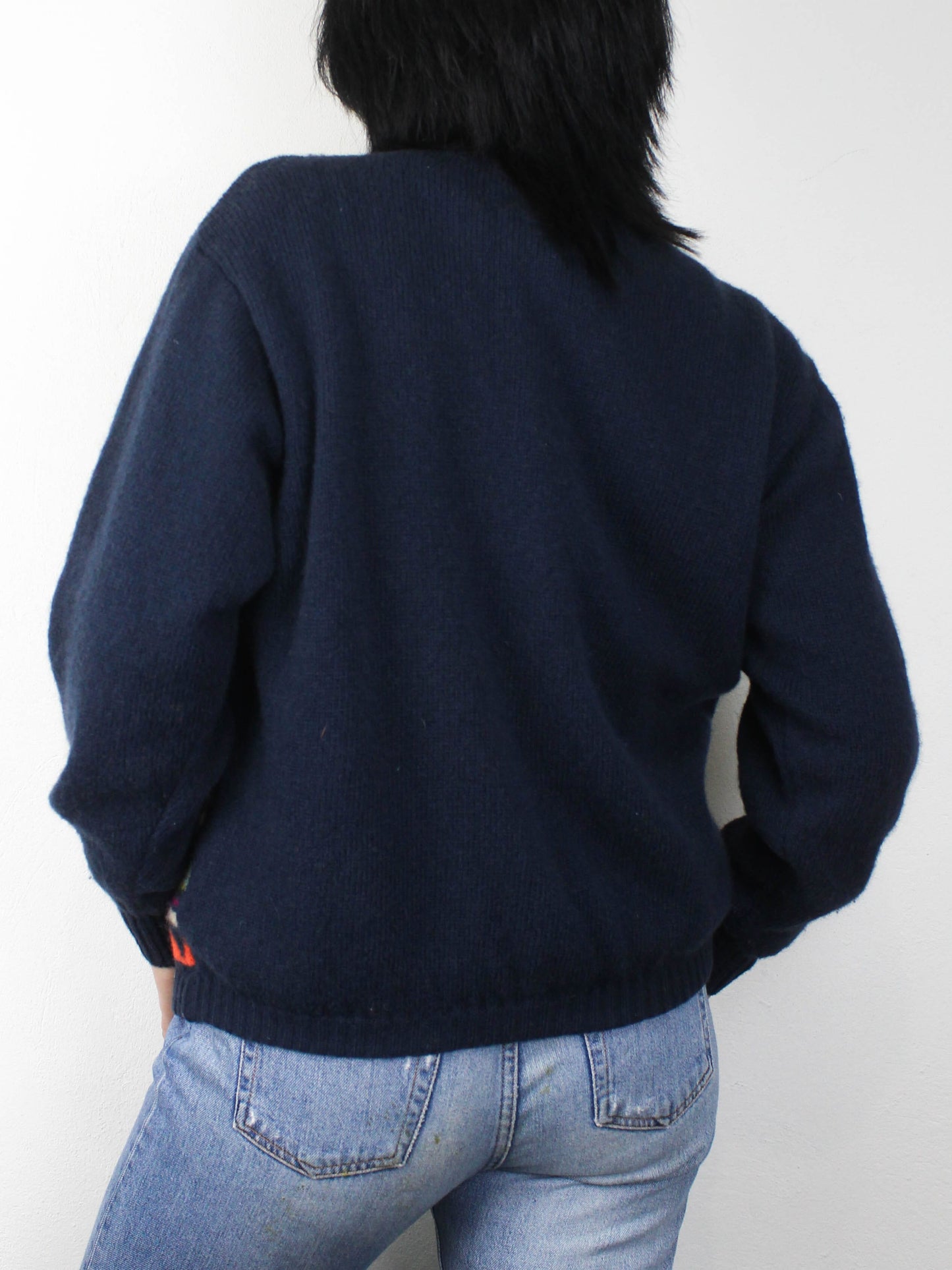 Вовняна кофта Benetton з геометричним візерунком 90-х